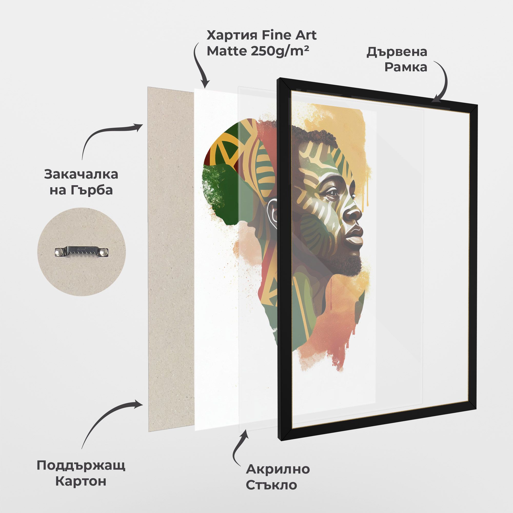 African People Illustration mockup 1