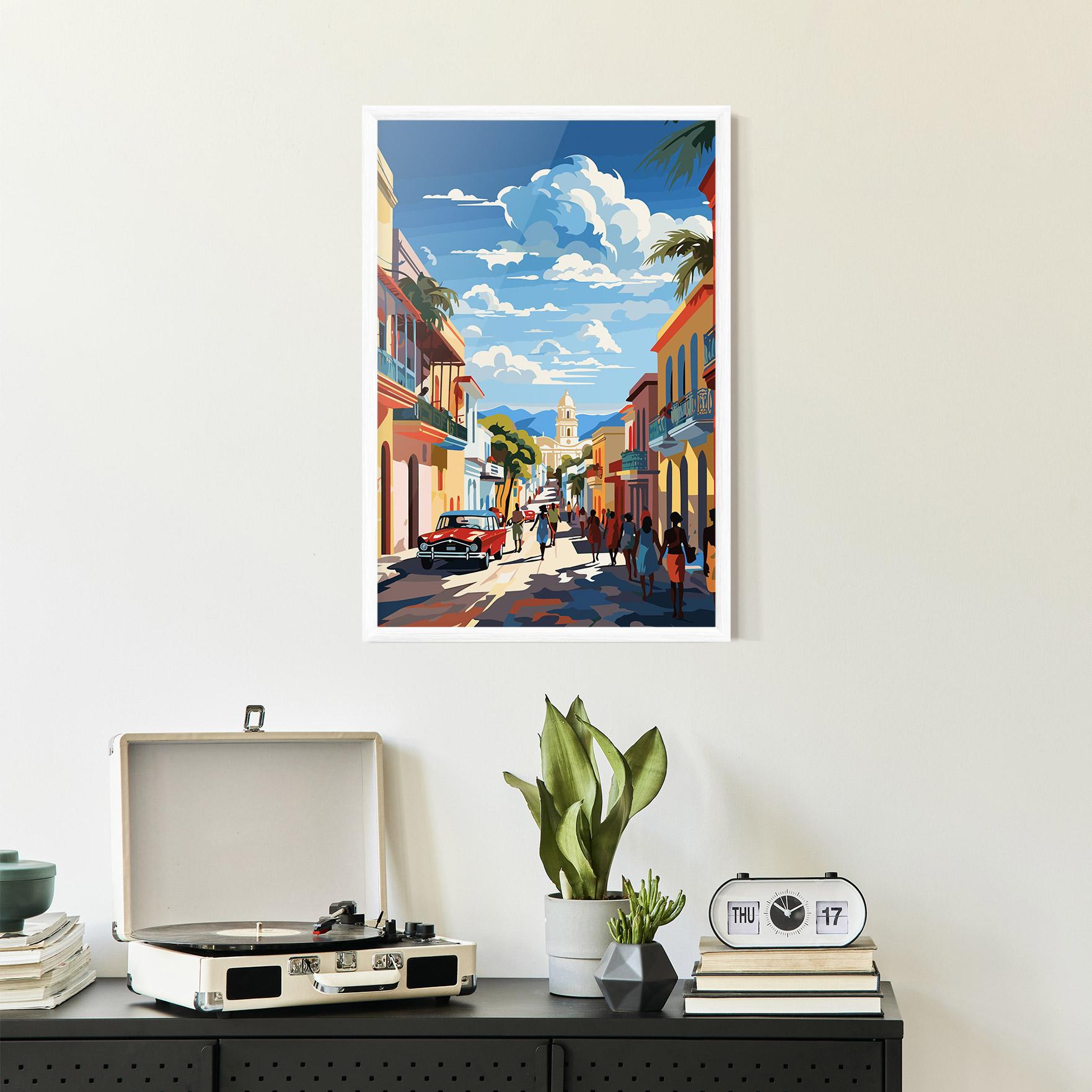 Рамкиран постер African Street mockup 2