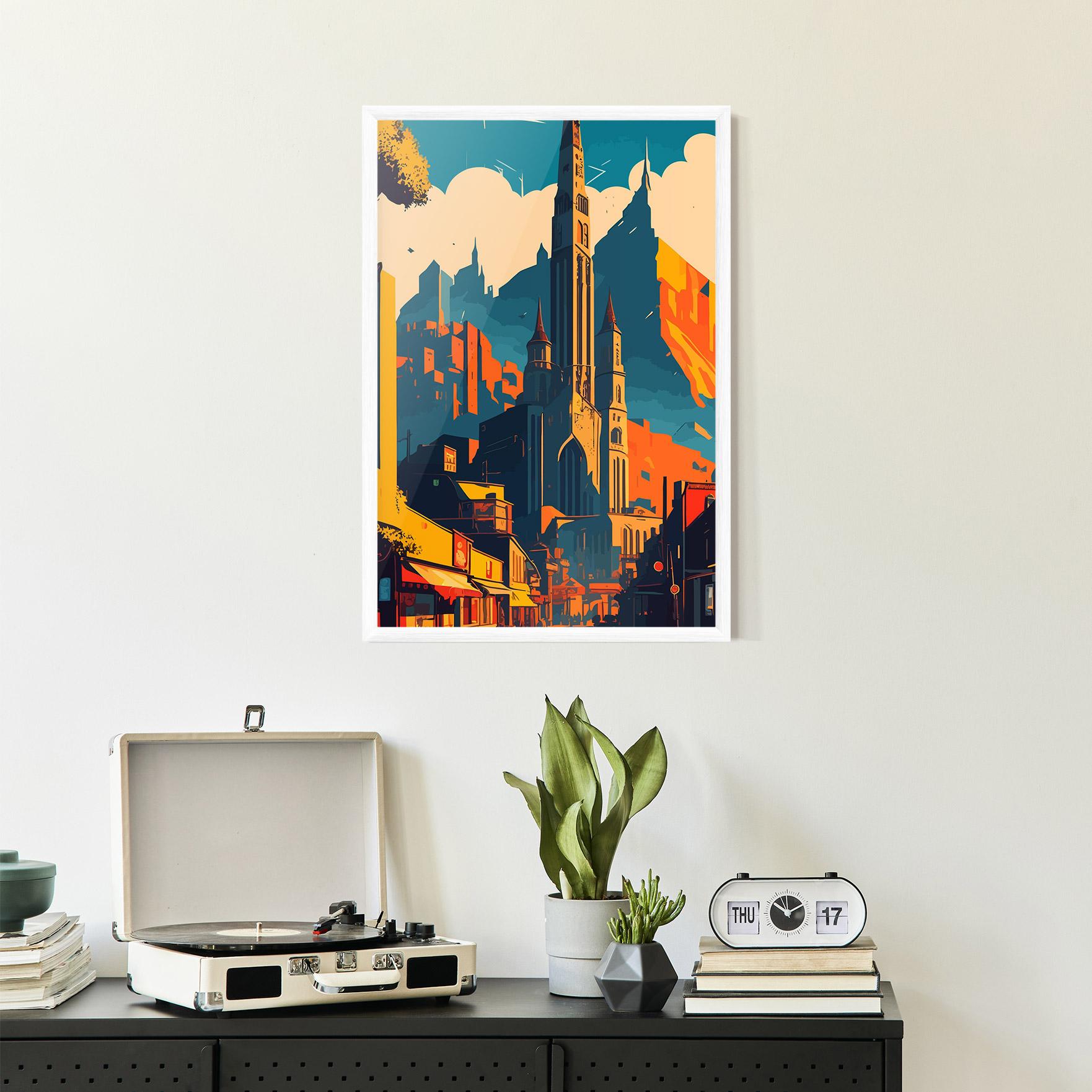 Рамкиран постер African Tower mockup 2