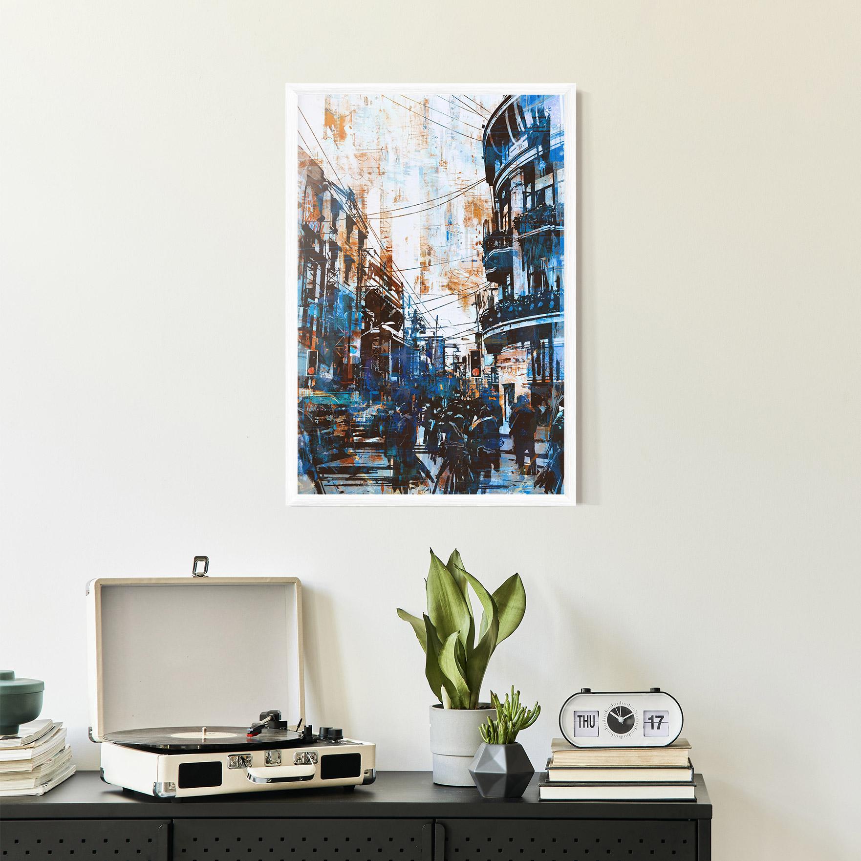 Рамкиран постер Urban Street Grunge mockup 2