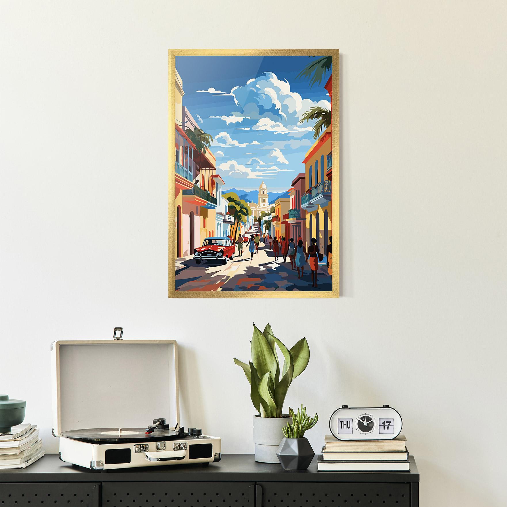 Рамкиран постер African Street mockup 2