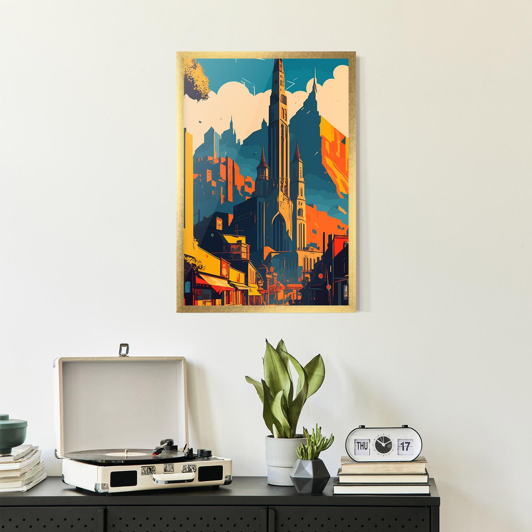 Рамкиран постер African Tower mockup 2