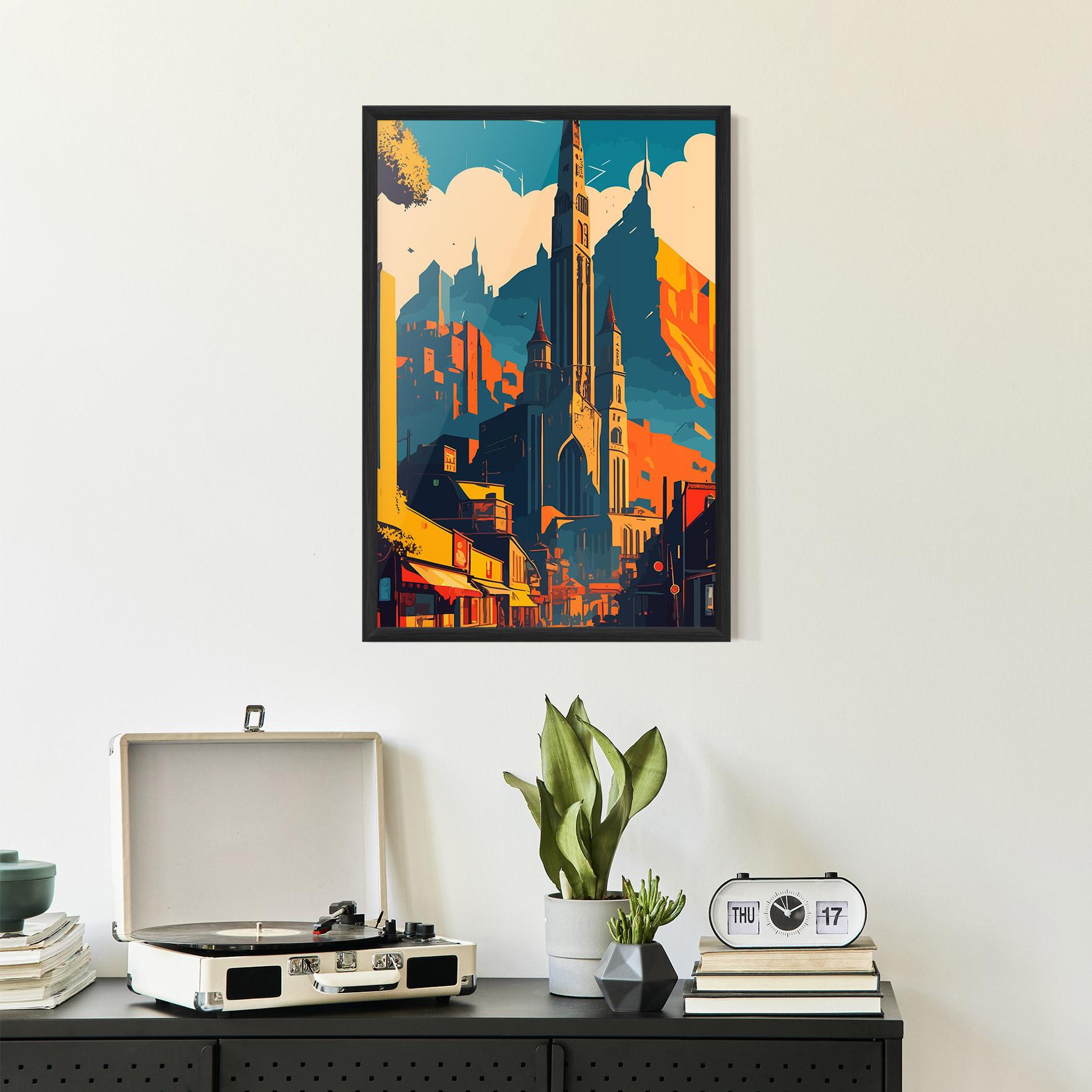 Рамкиран постер African Tower mockup 2