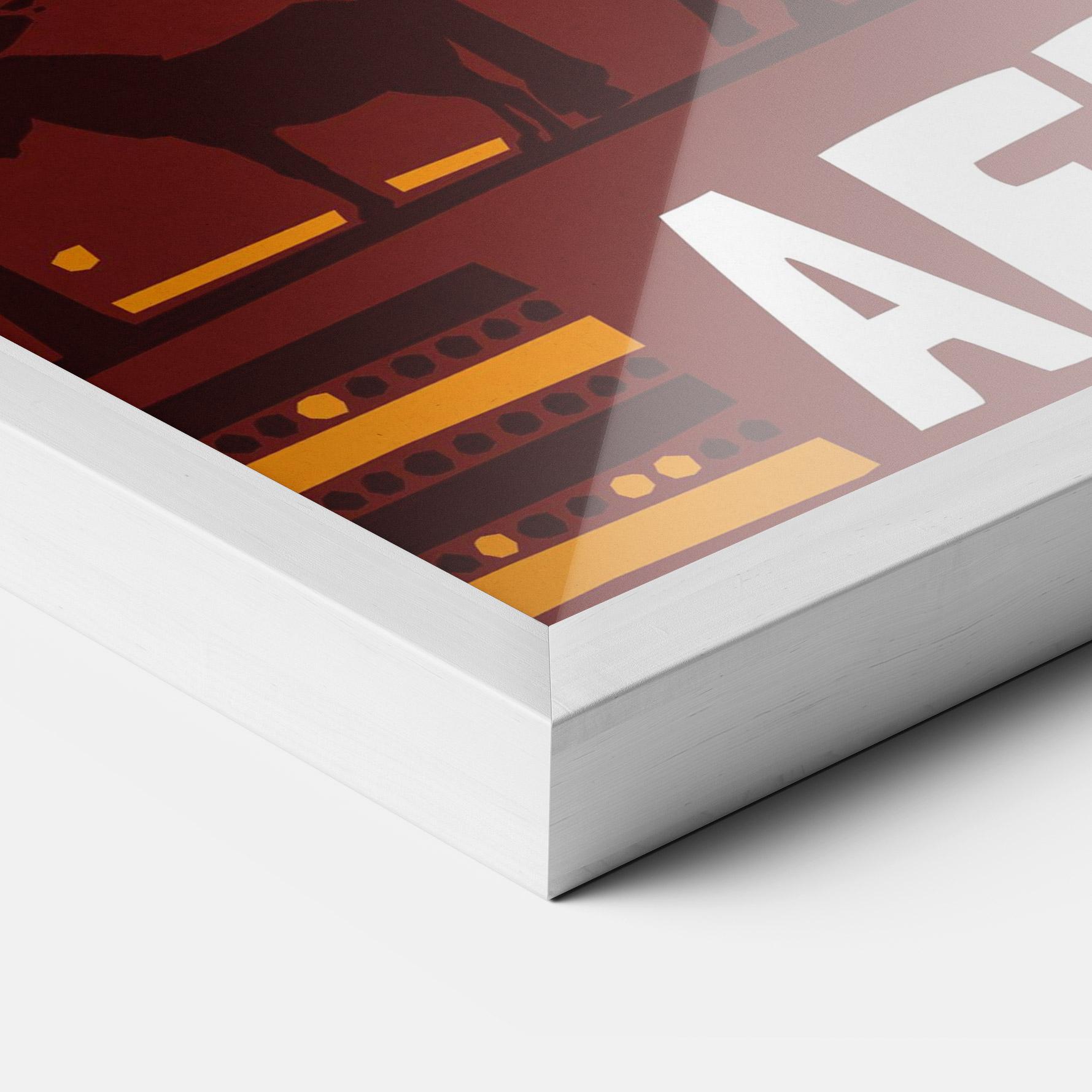 Рамкиран постер Africa Mask mockup 3