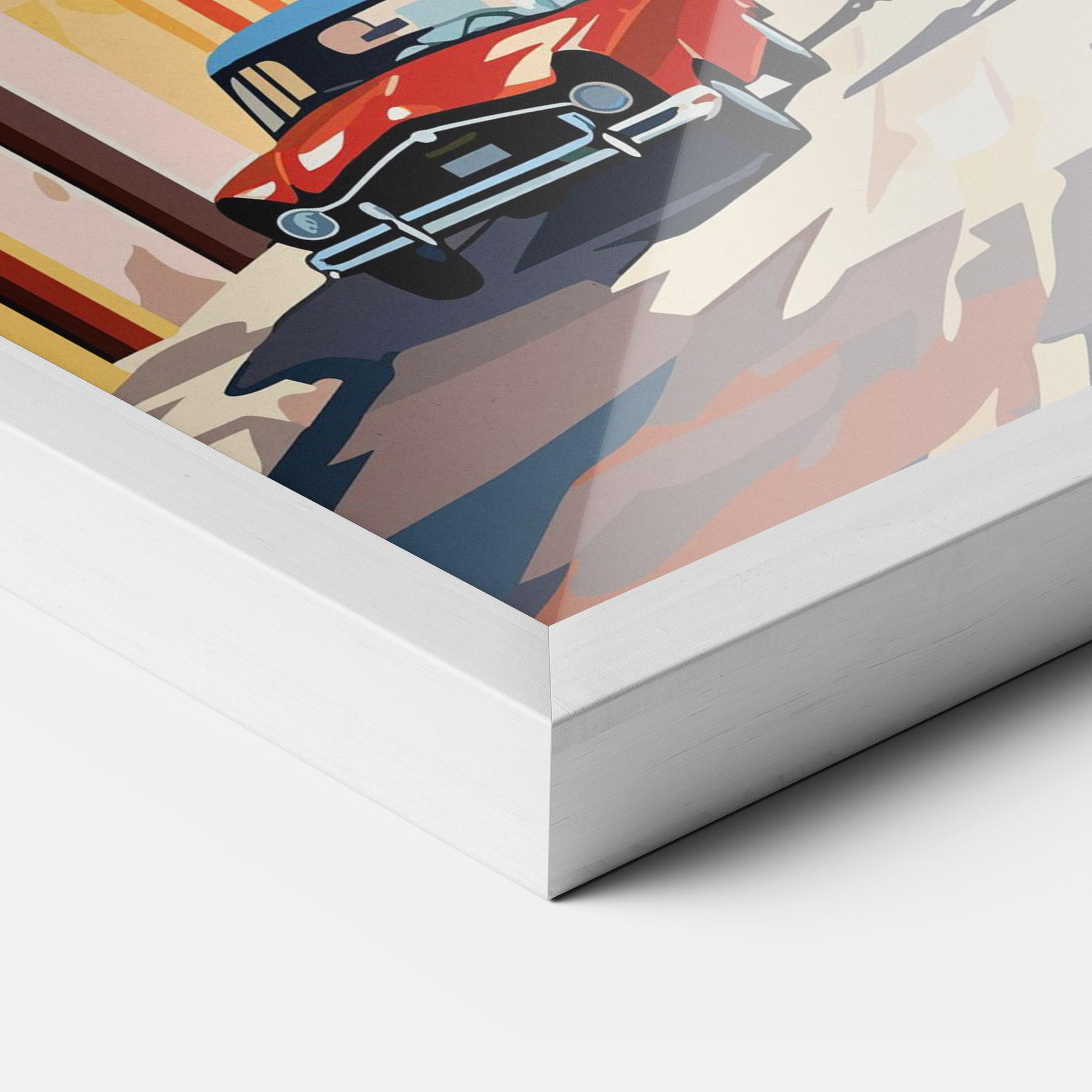 Рамкиран постер African Street mockup 3