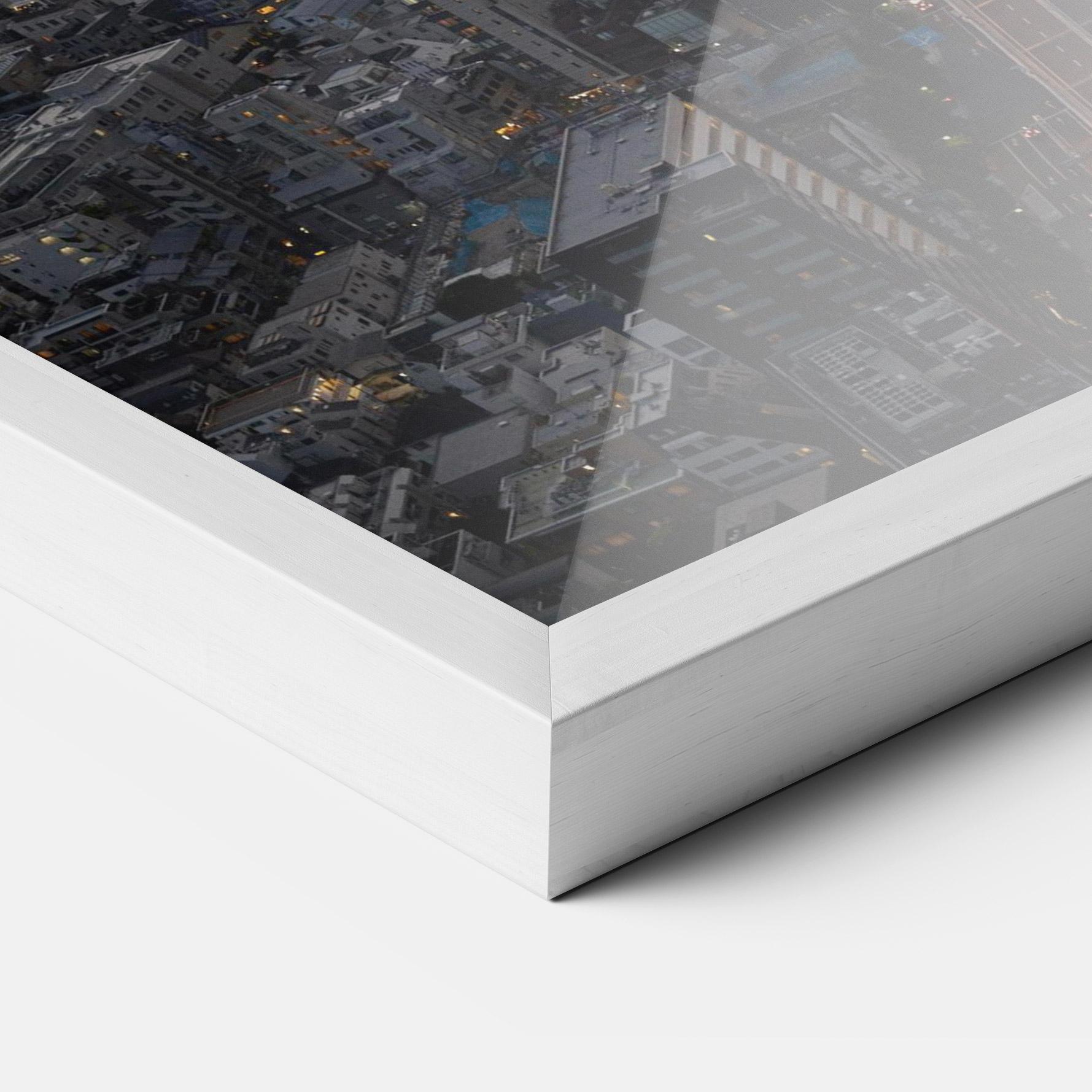 Рамкиран постер Beautiful Tall Buildings mockup 3