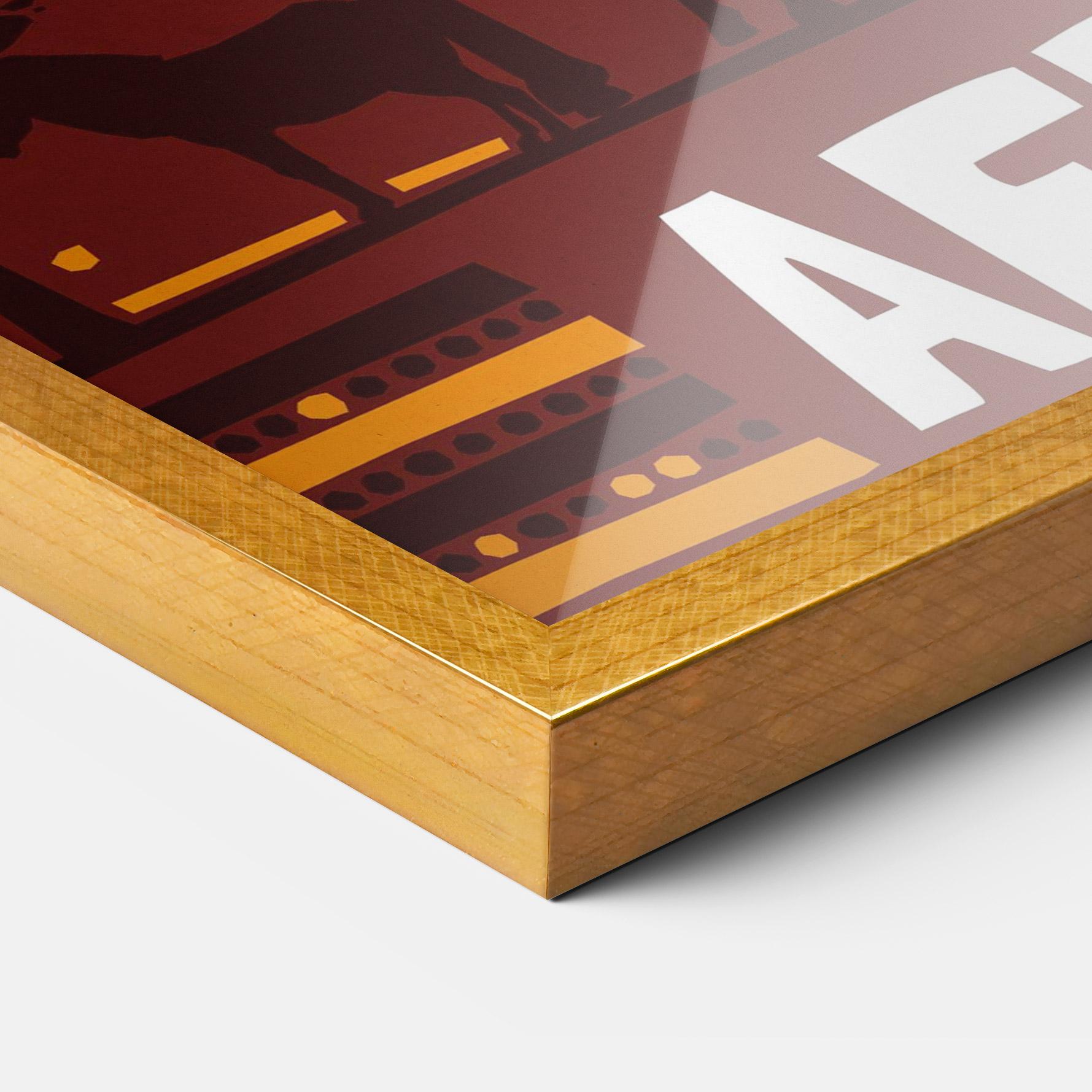 Рамкиран постер Africa Mask mockup 3