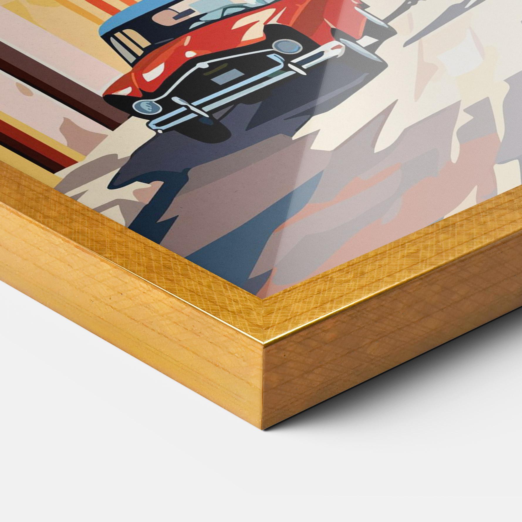 Рамкиран постер African Street mockup 3