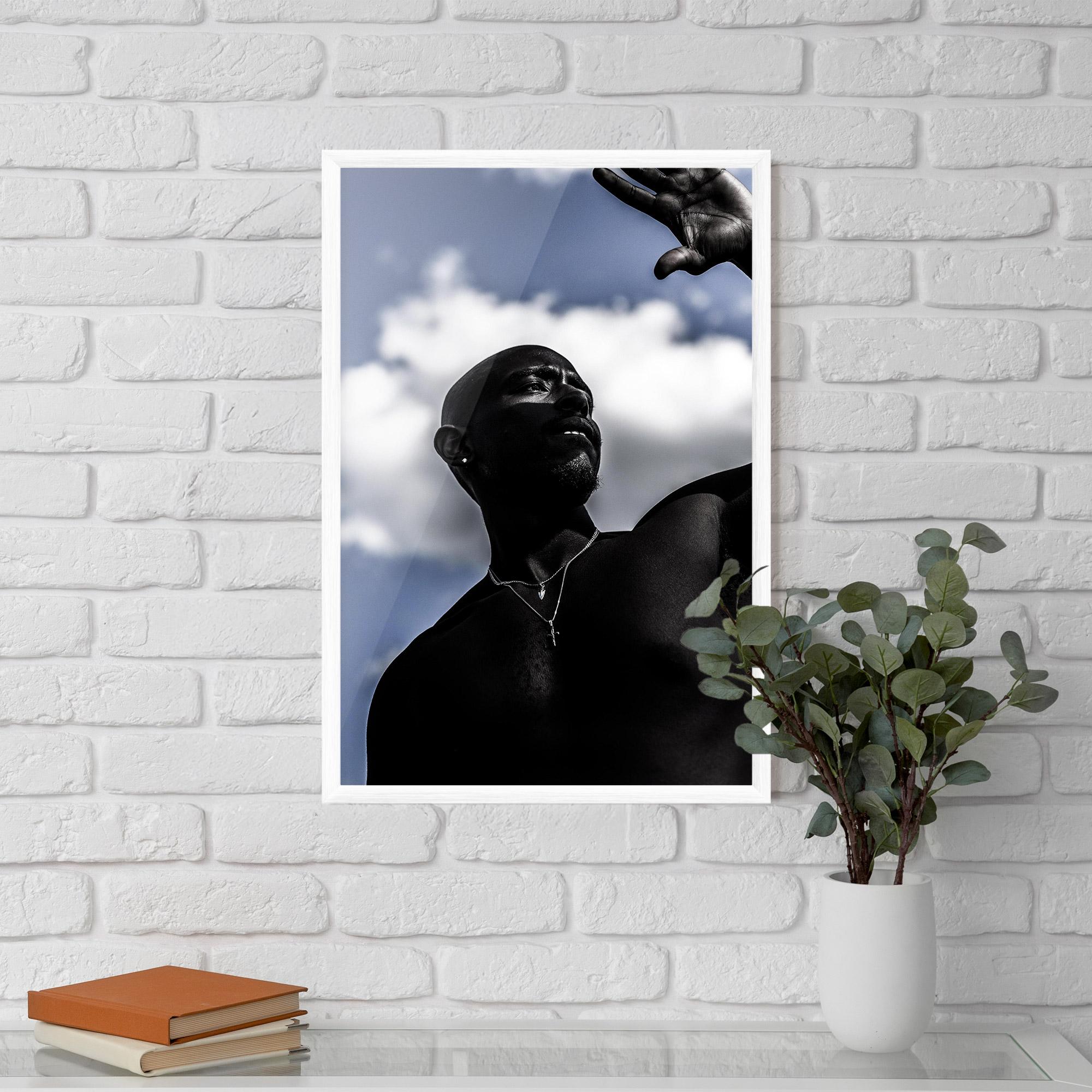 Рамкиран постер African Blue Sky mockup 5