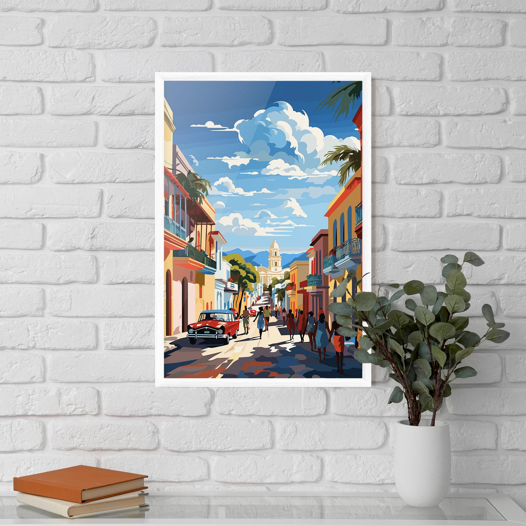 Рамкиран постер African Street mockup 5