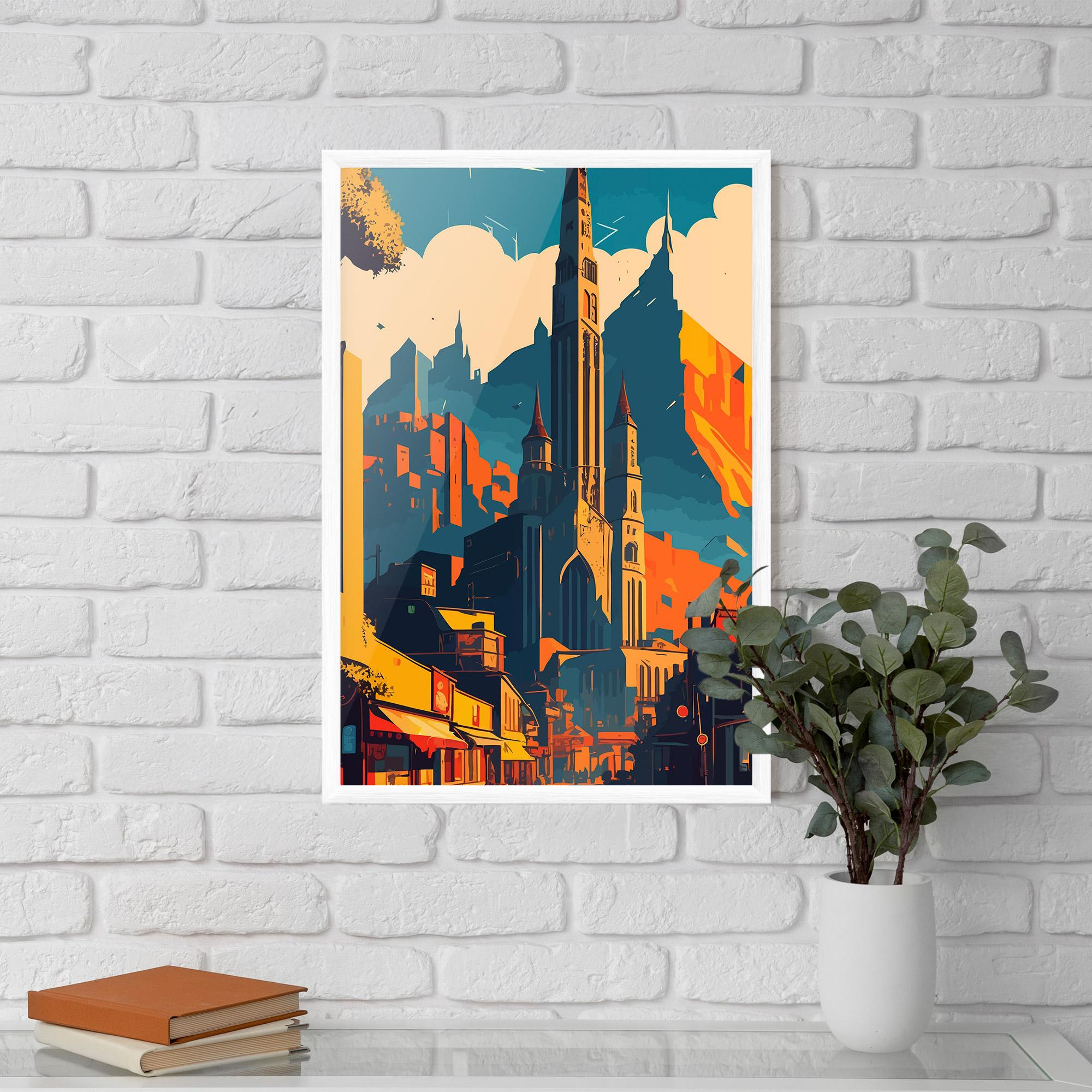 Рамкиран постер African Tower mockup 5