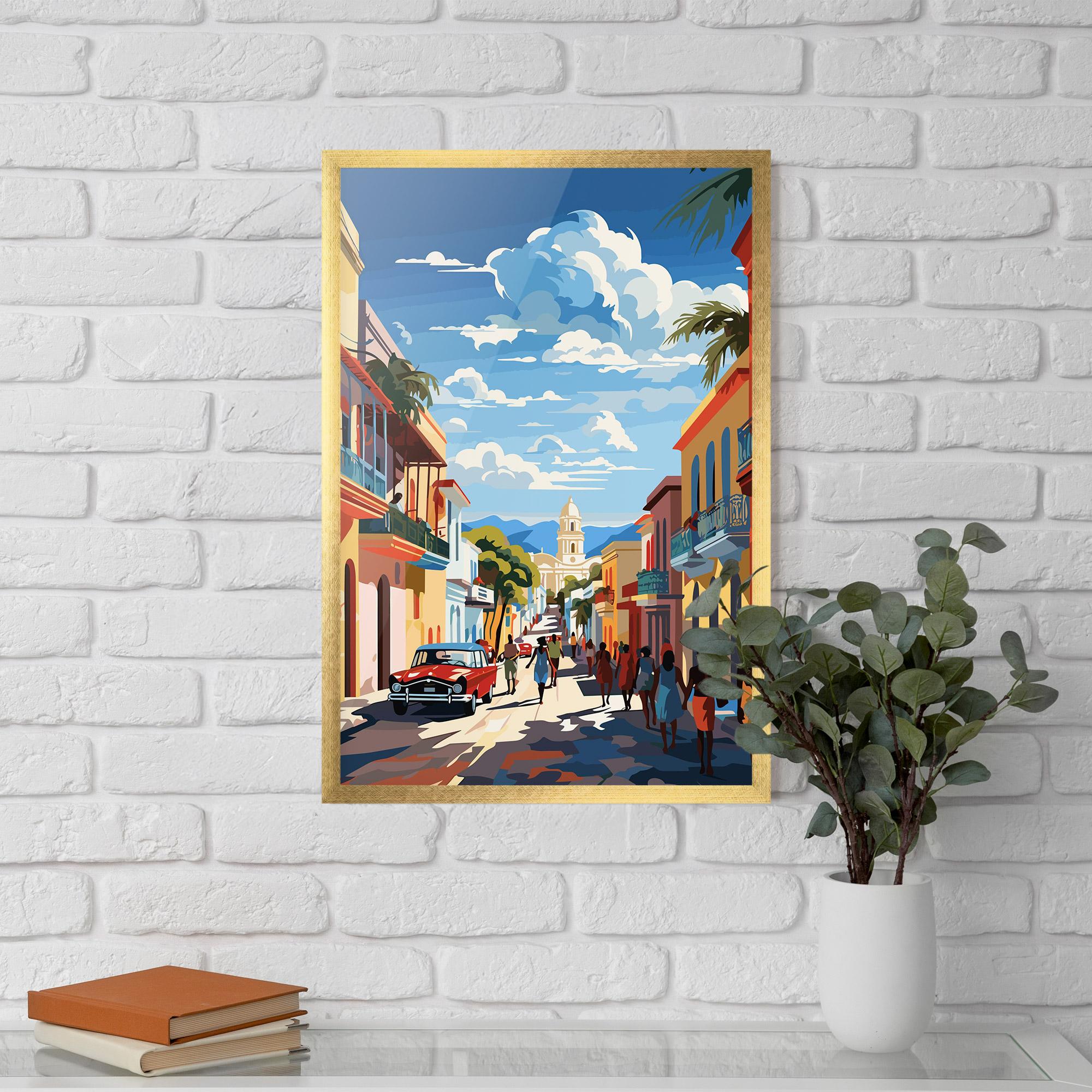 Рамкиран постер African Street mockup 5