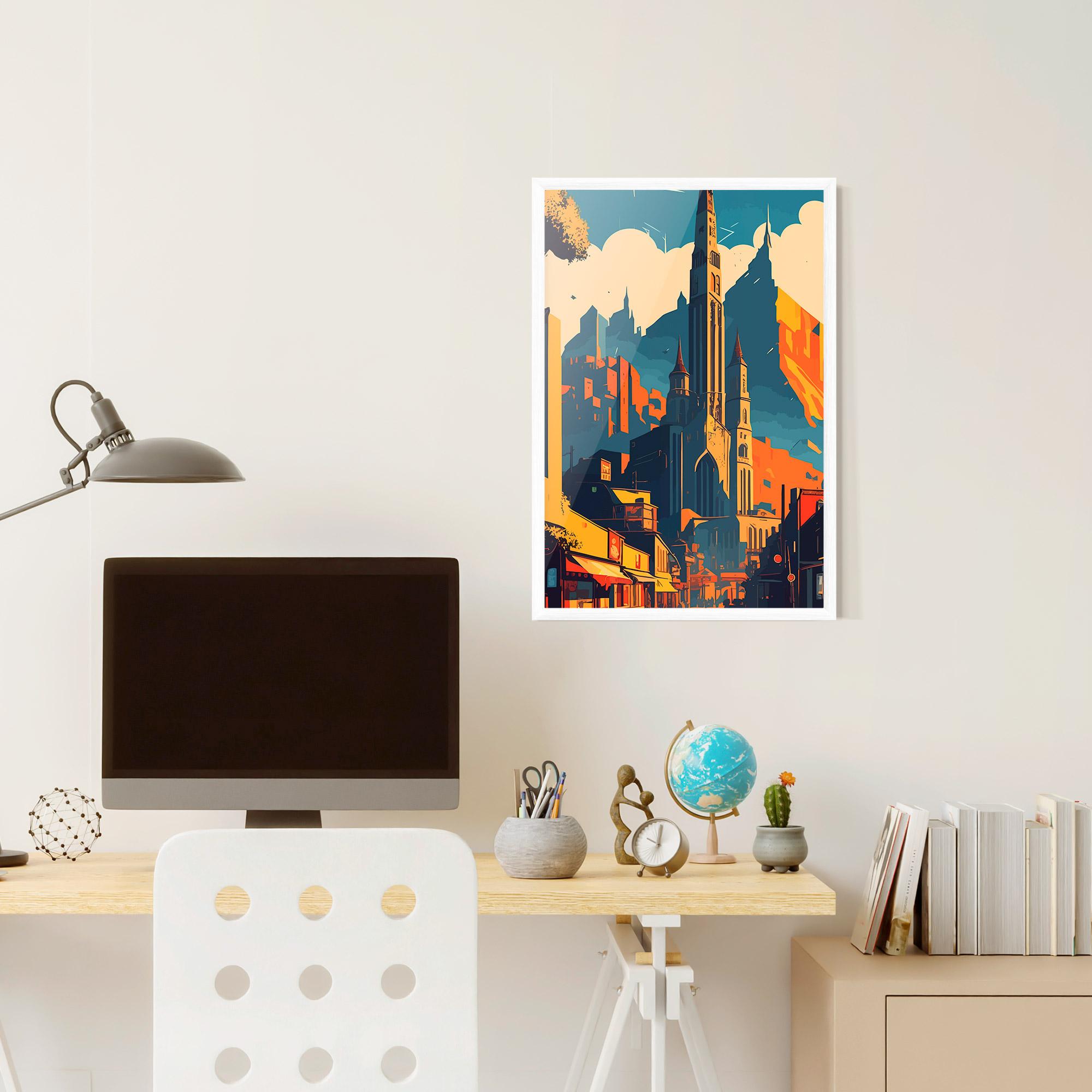 Рамкиран постер African Tower mockup 6