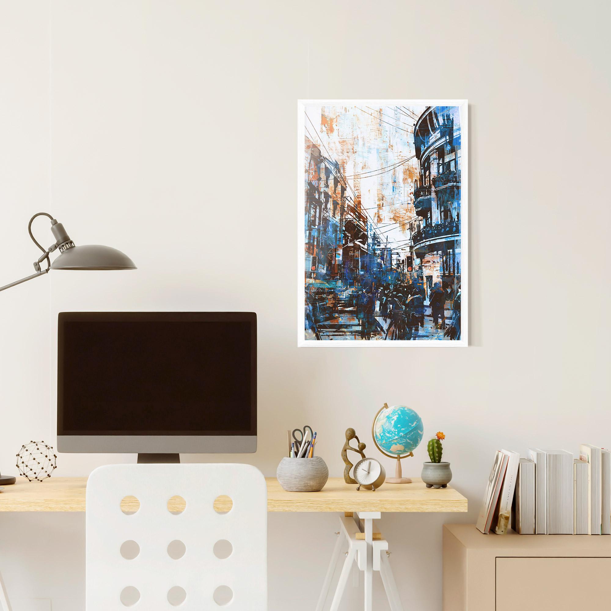 Рамкиран постер Urban Street Grunge mockup 6