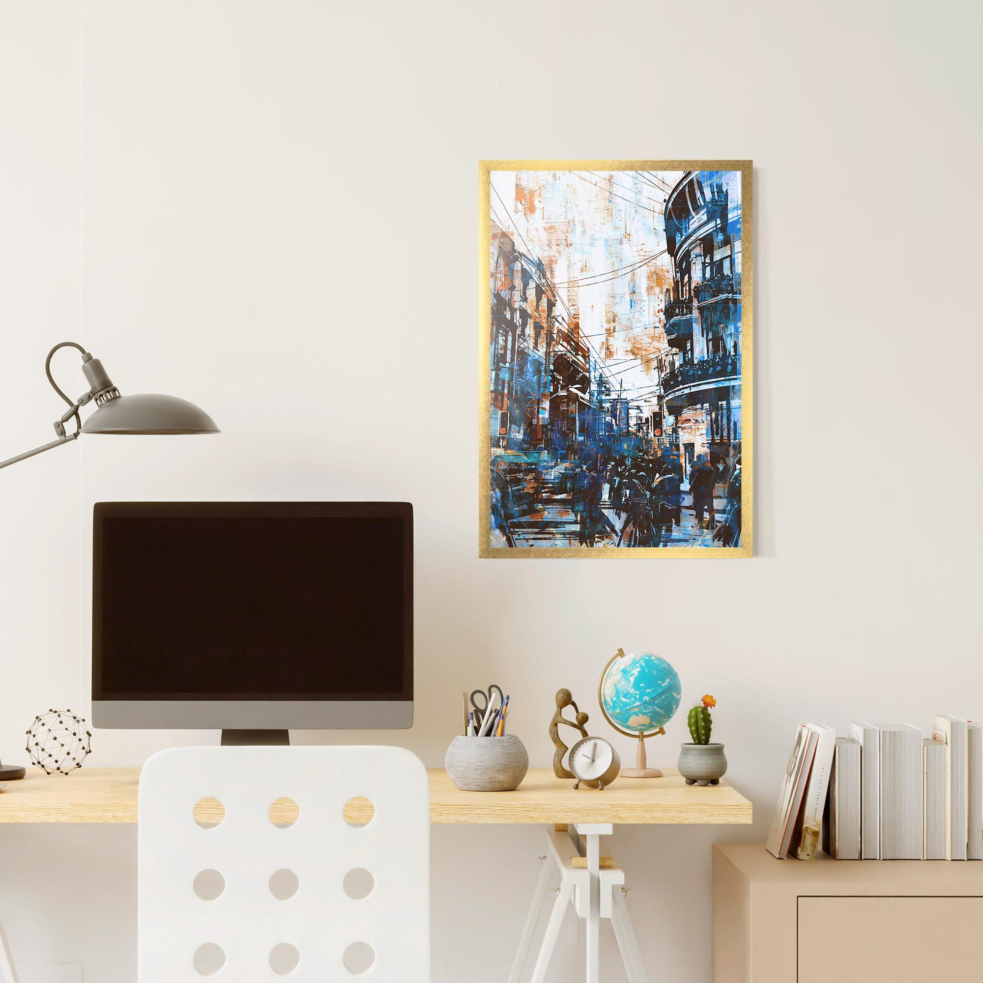 Рамкиран постер Urban Street Grunge mockup 6