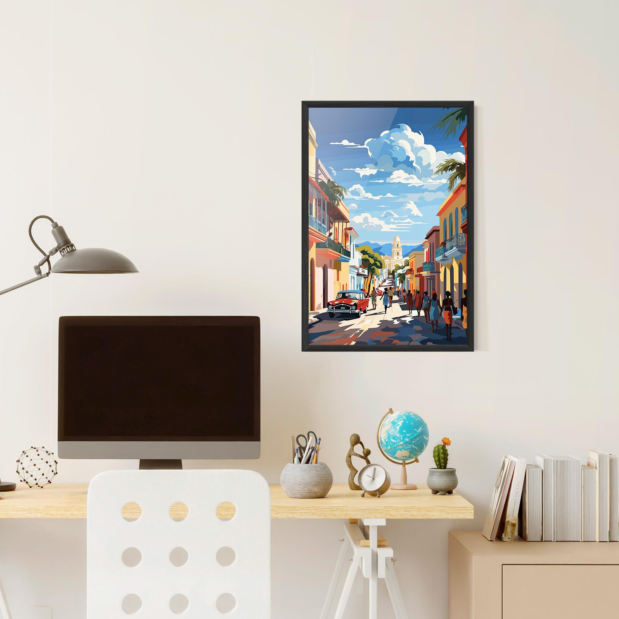 Рамкиран постер African Street mockup 6