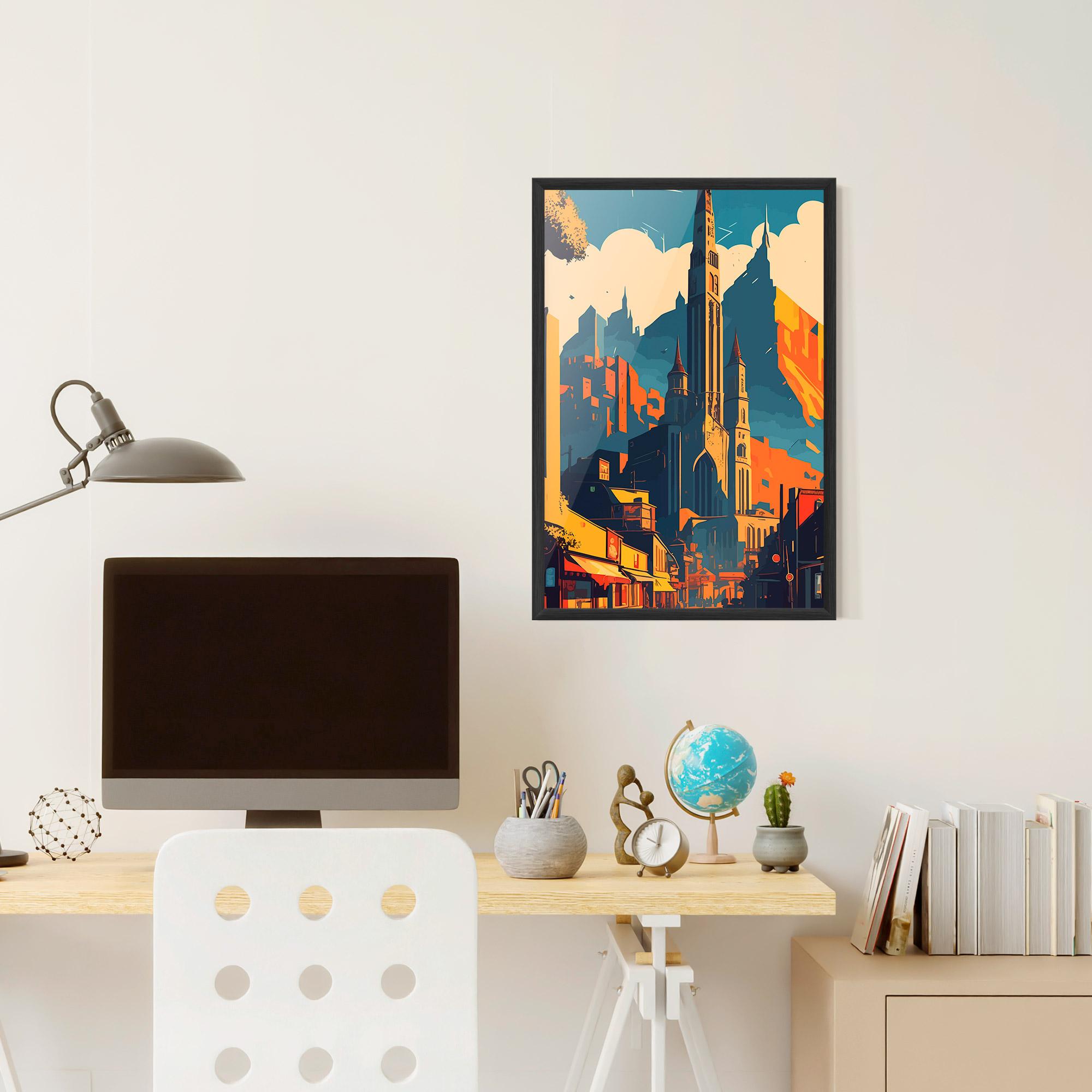 Рамкиран постер African Tower mockup 6