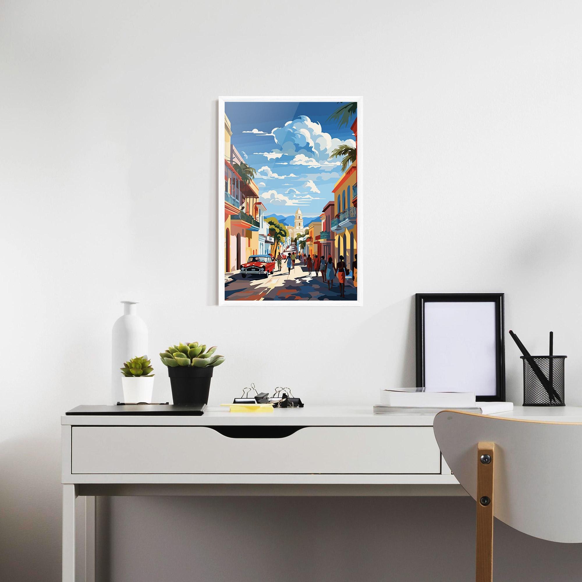 Рамкиран постер African Street mockup 7