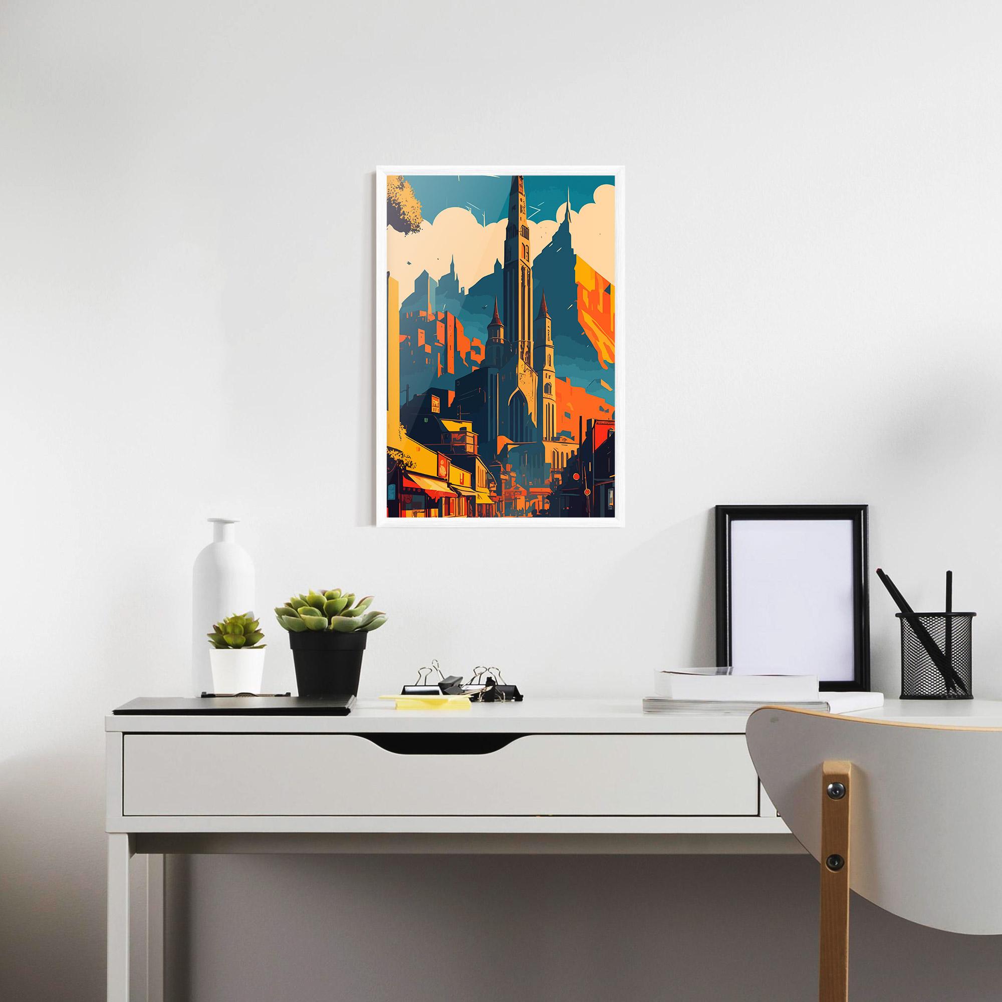 Рамкиран постер African Tower mockup 7