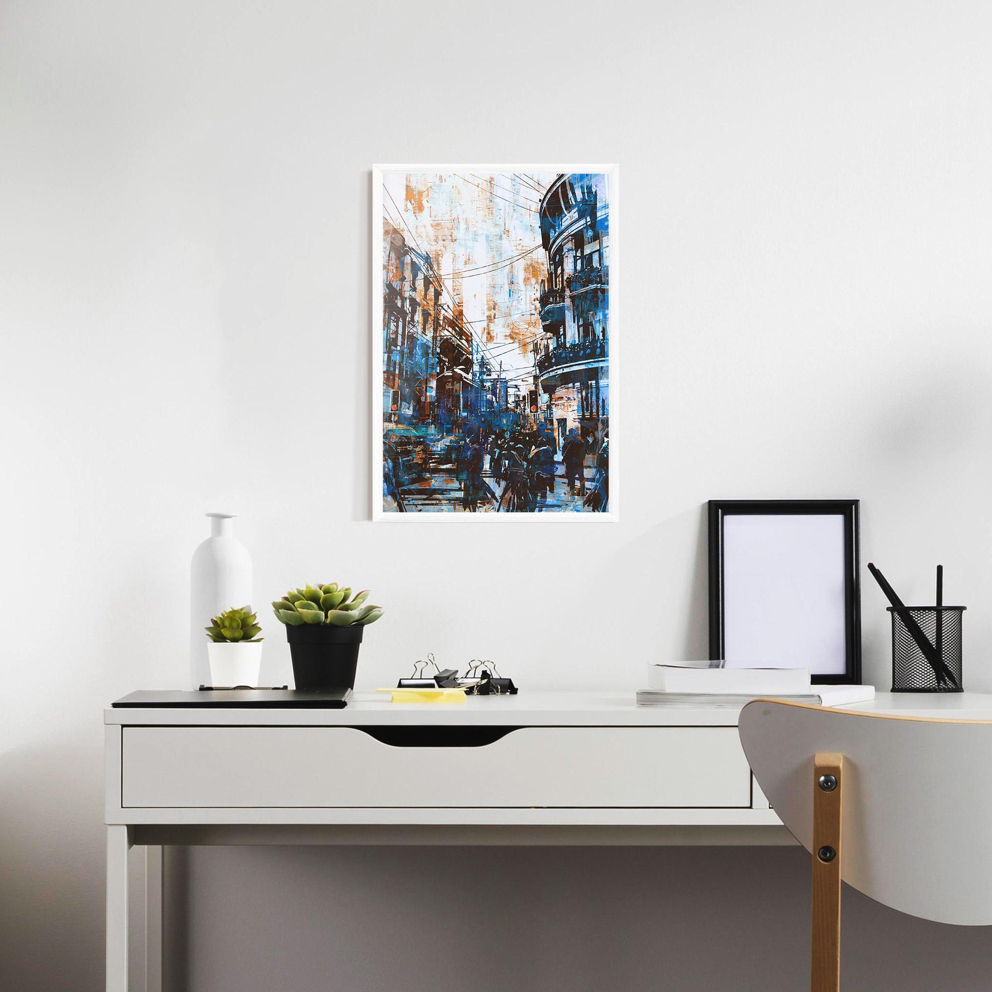 Рамкиран постер Urban Street Grunge mockup 7