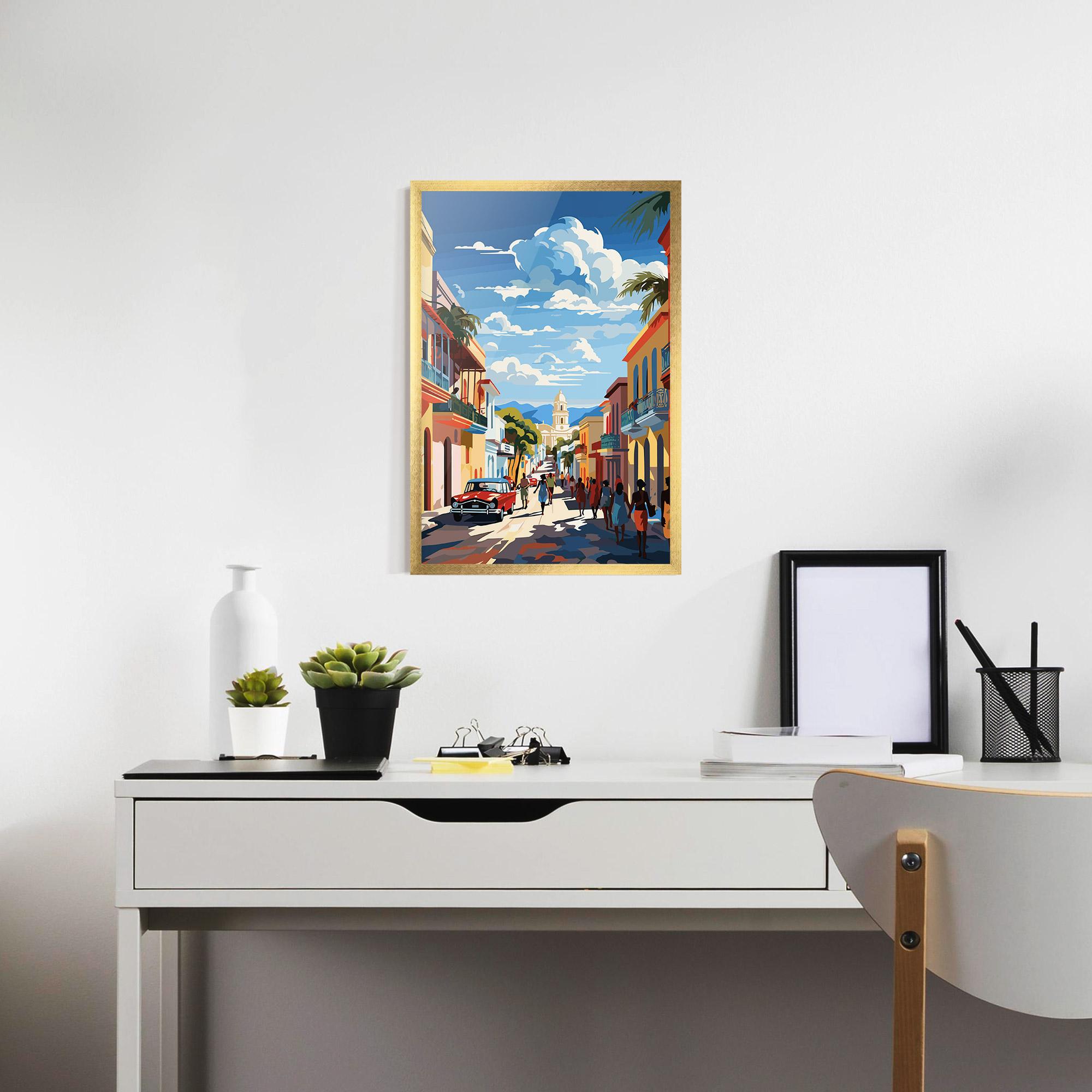 Рамкиран постер African Street mockup 7