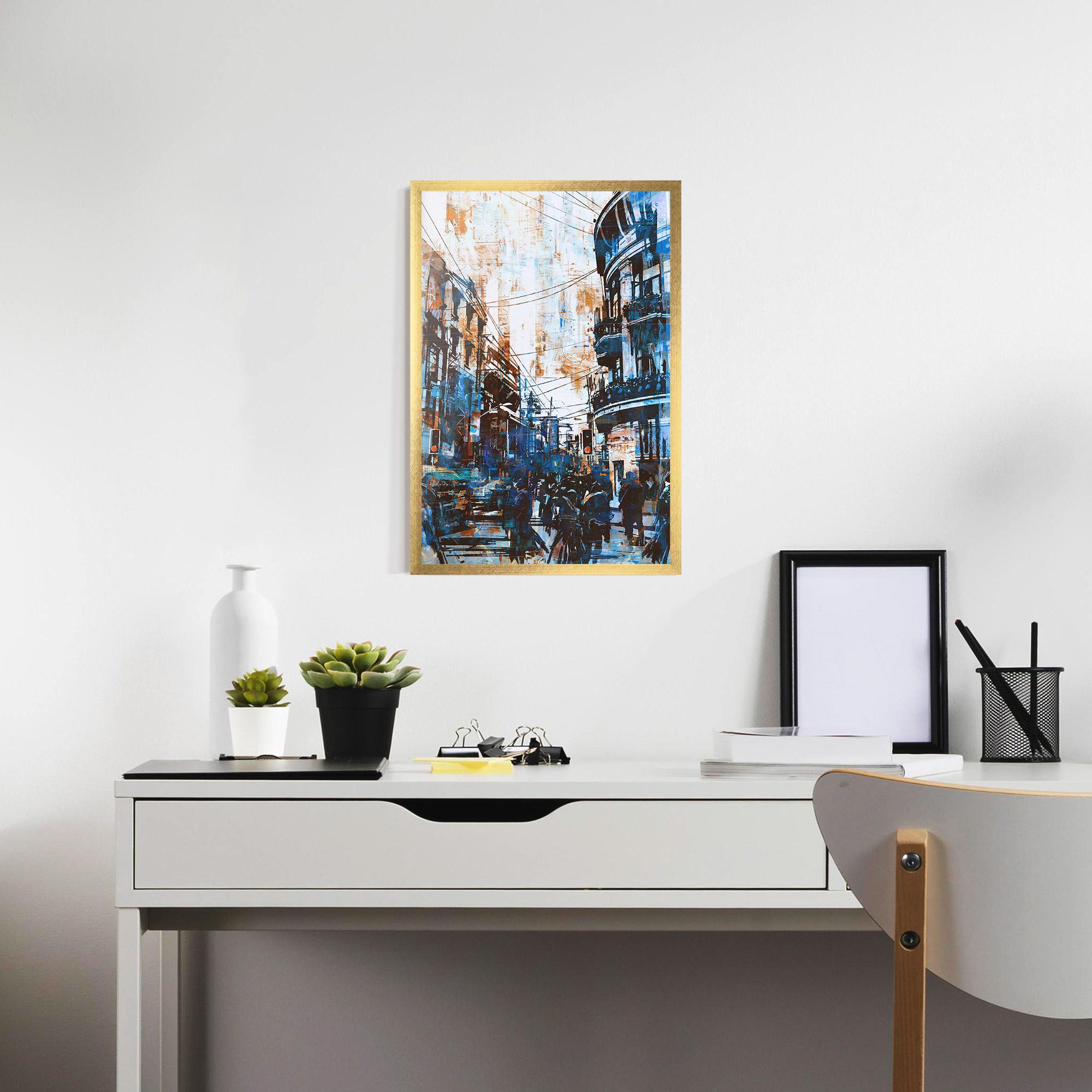 Рамкиран постер Urban Street Grunge mockup 7