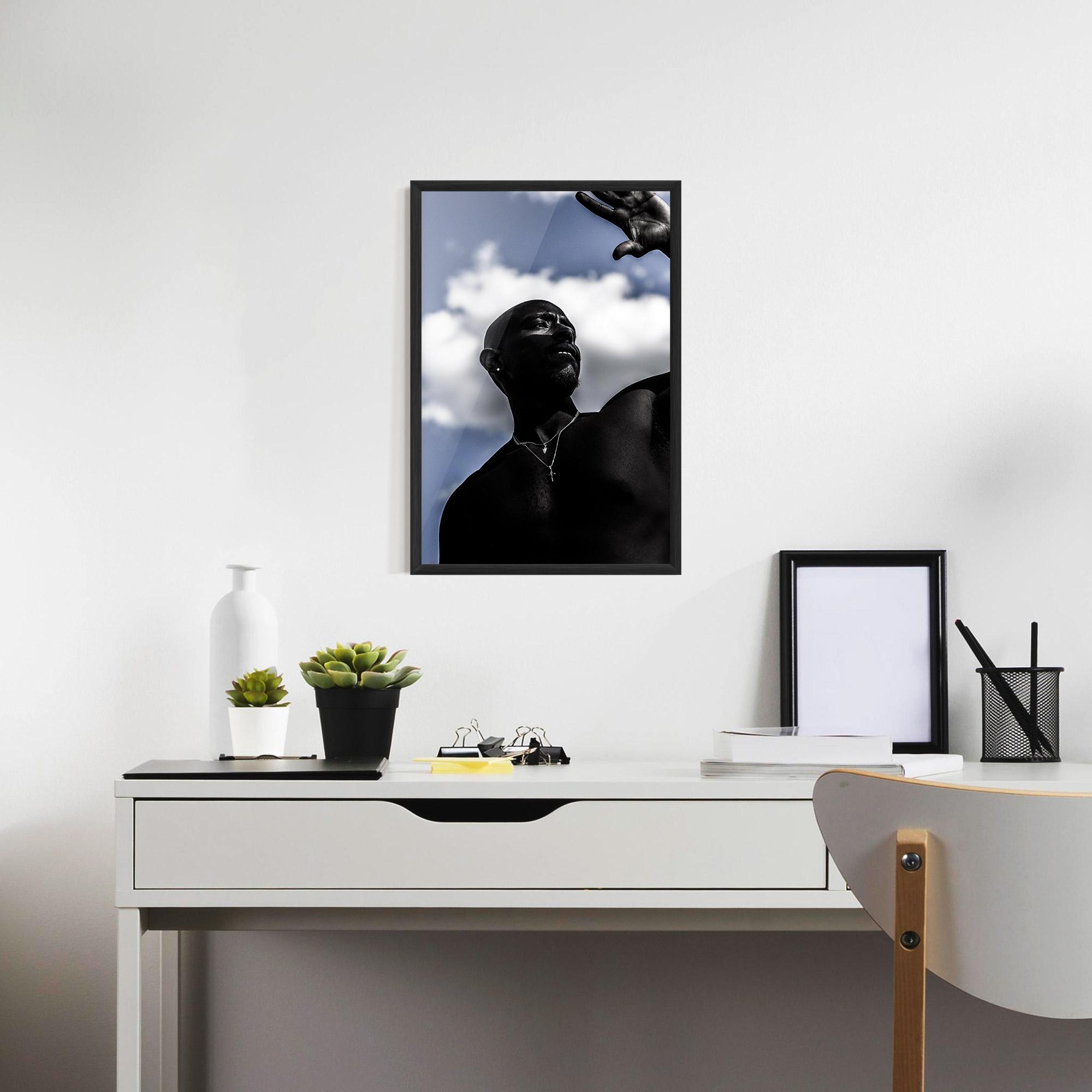 Рамкиран постер African Blue Sky mockup 7