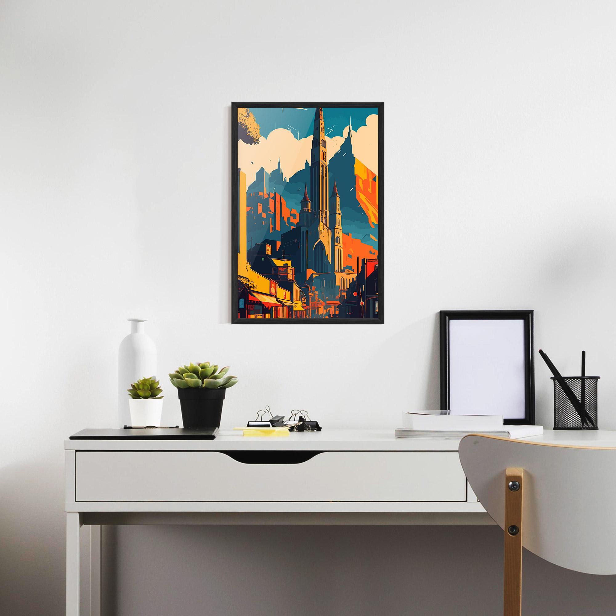 Рамкиран постер African Tower mockup 7