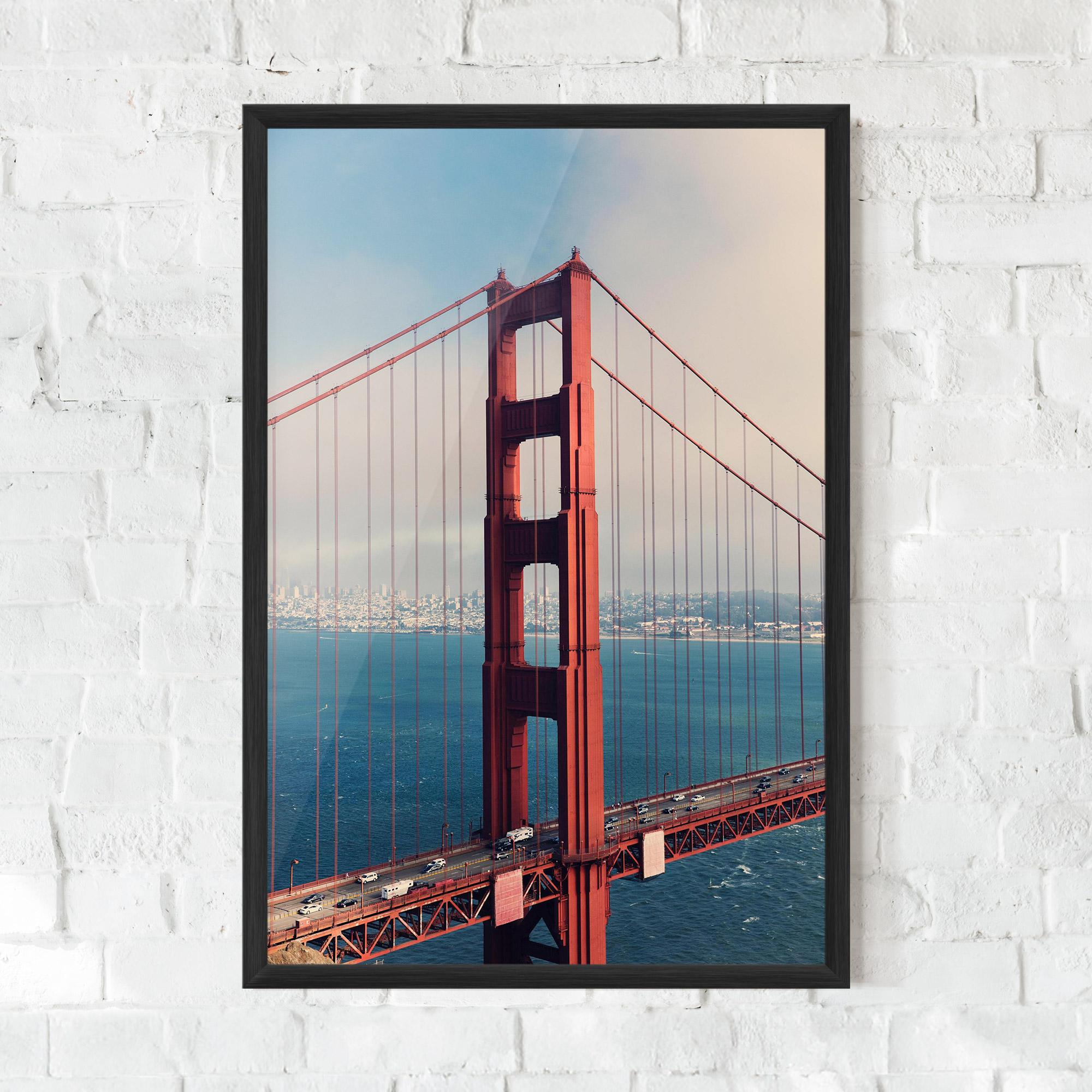 Рамкиран постер Red High Bridge mockup 0