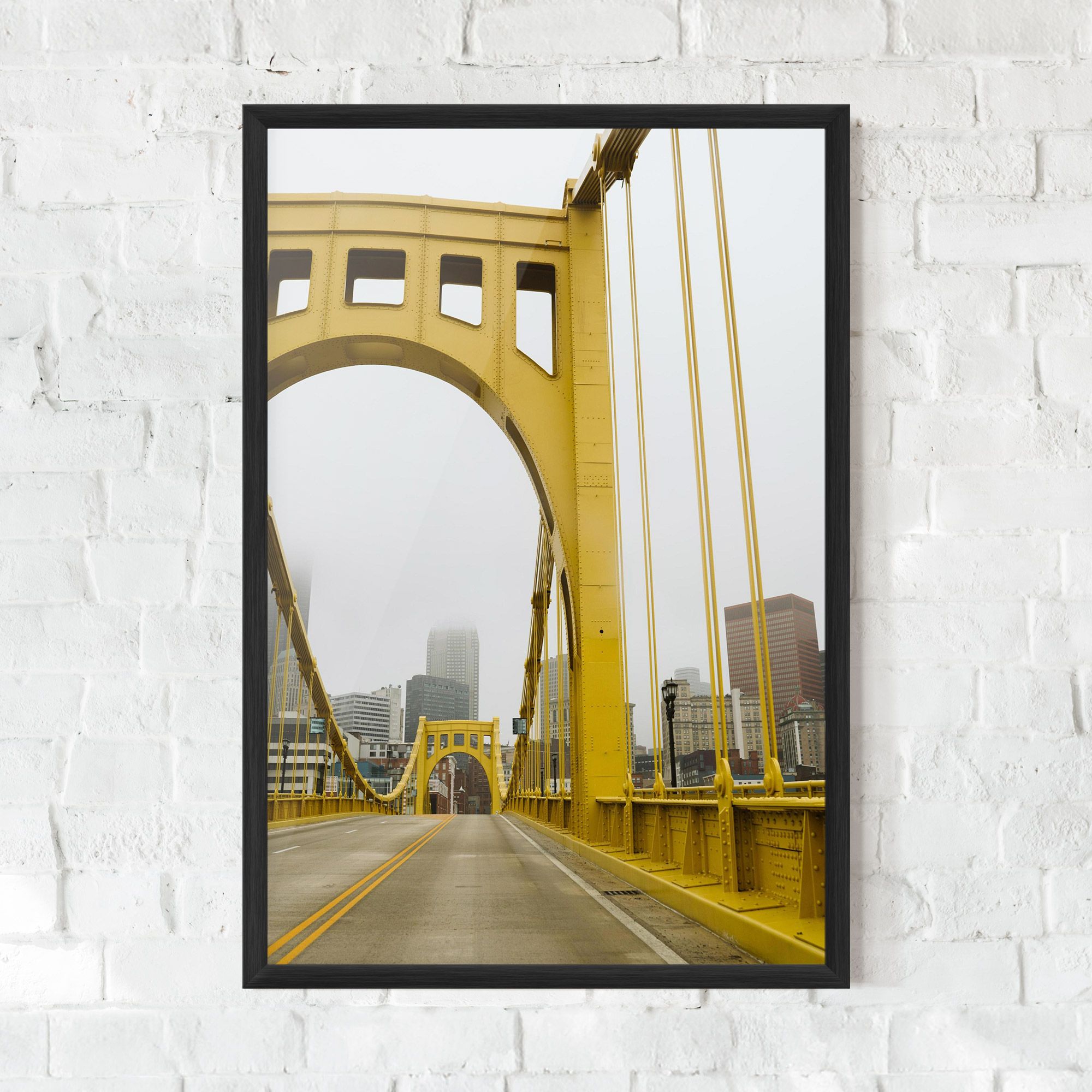 Yellow Foggy Bridge mockup 0