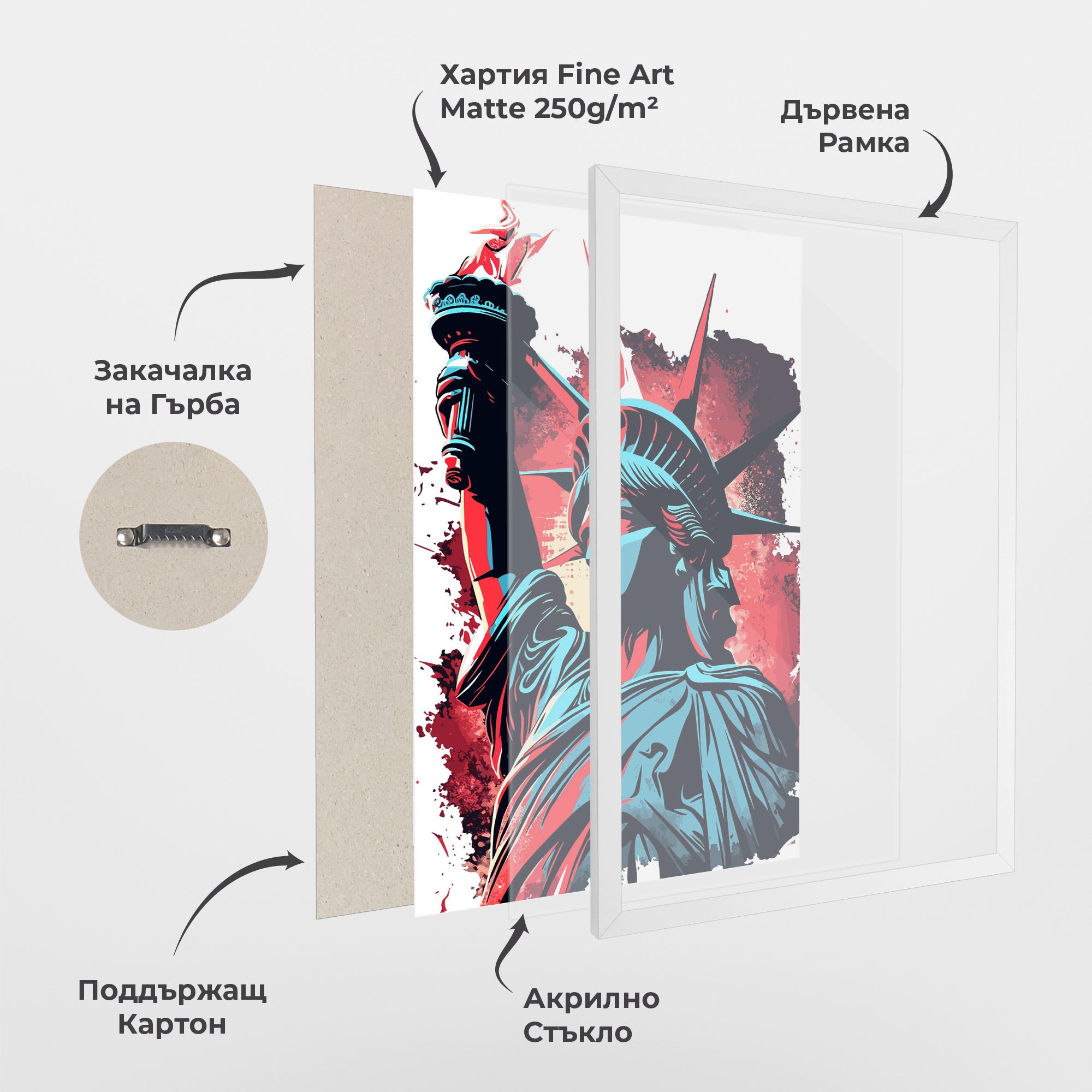 Liberty Statue Art mockup 1