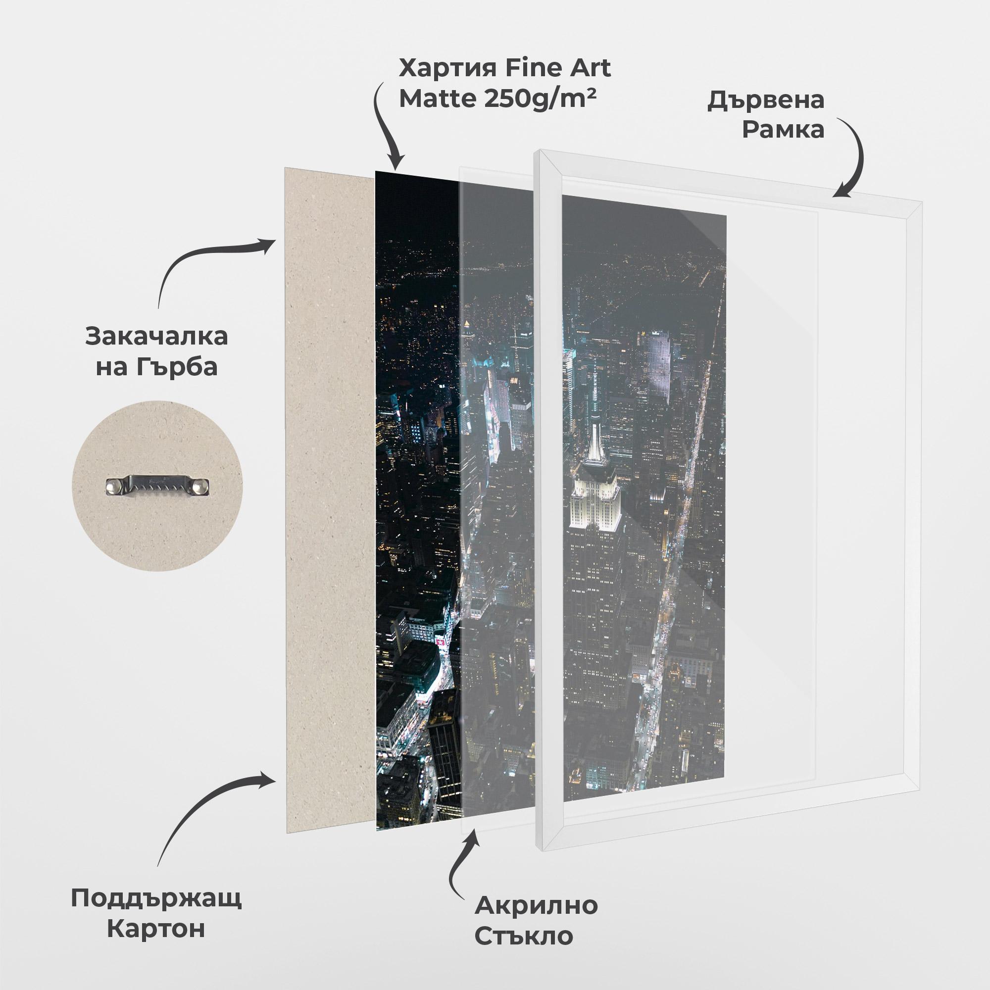 Рамкиран постер Night Landscape mockup 1