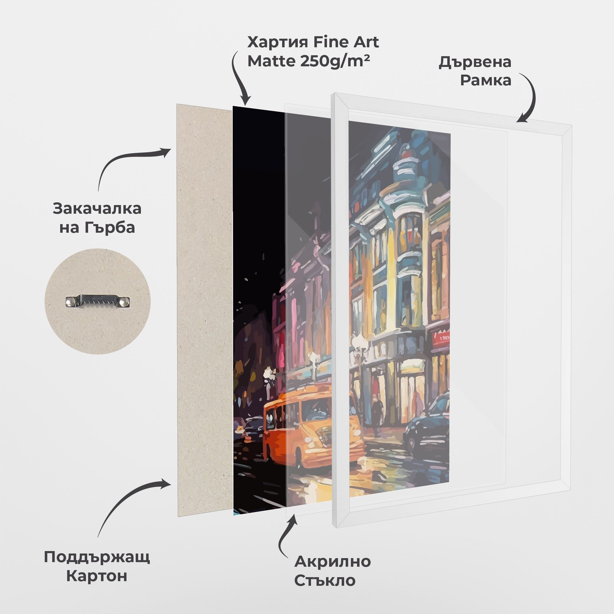 Yellow Car City Art mockup 1