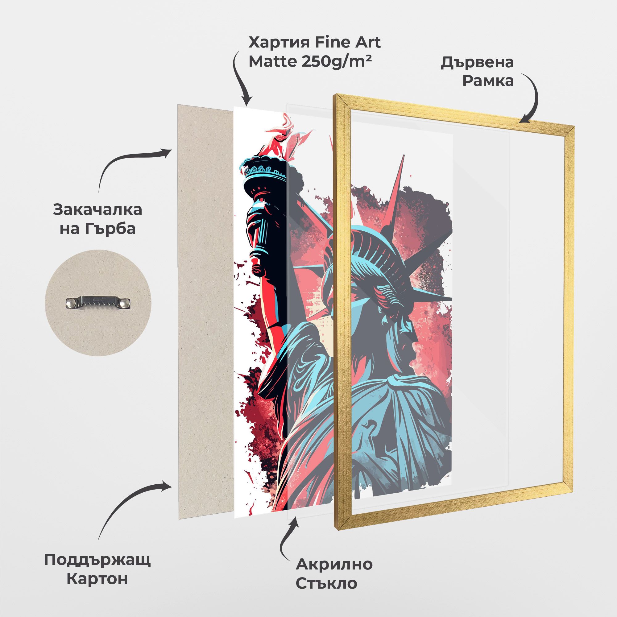 Liberty Statue Art mockup 1