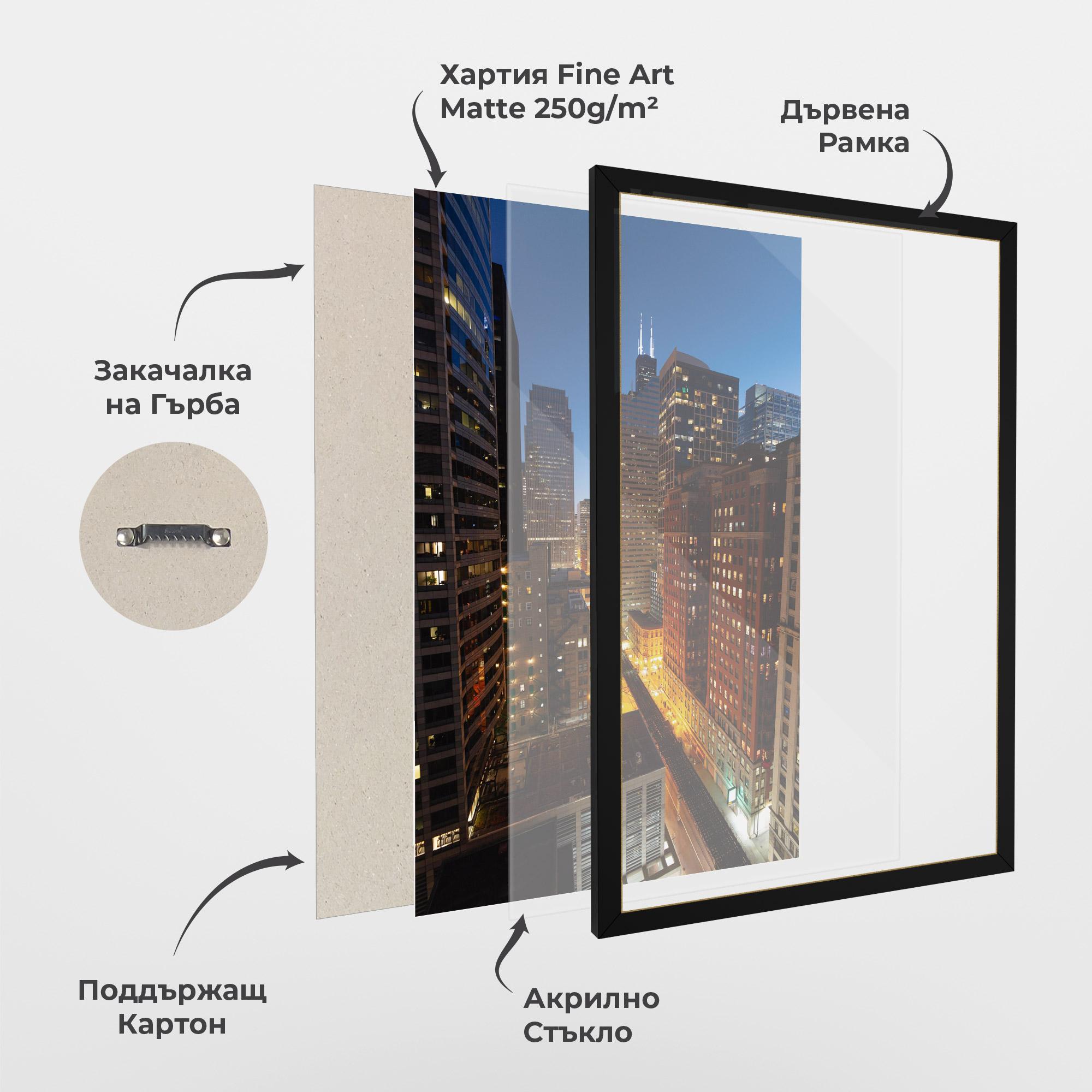 Рамкиран постер Hight City Building mockup 1