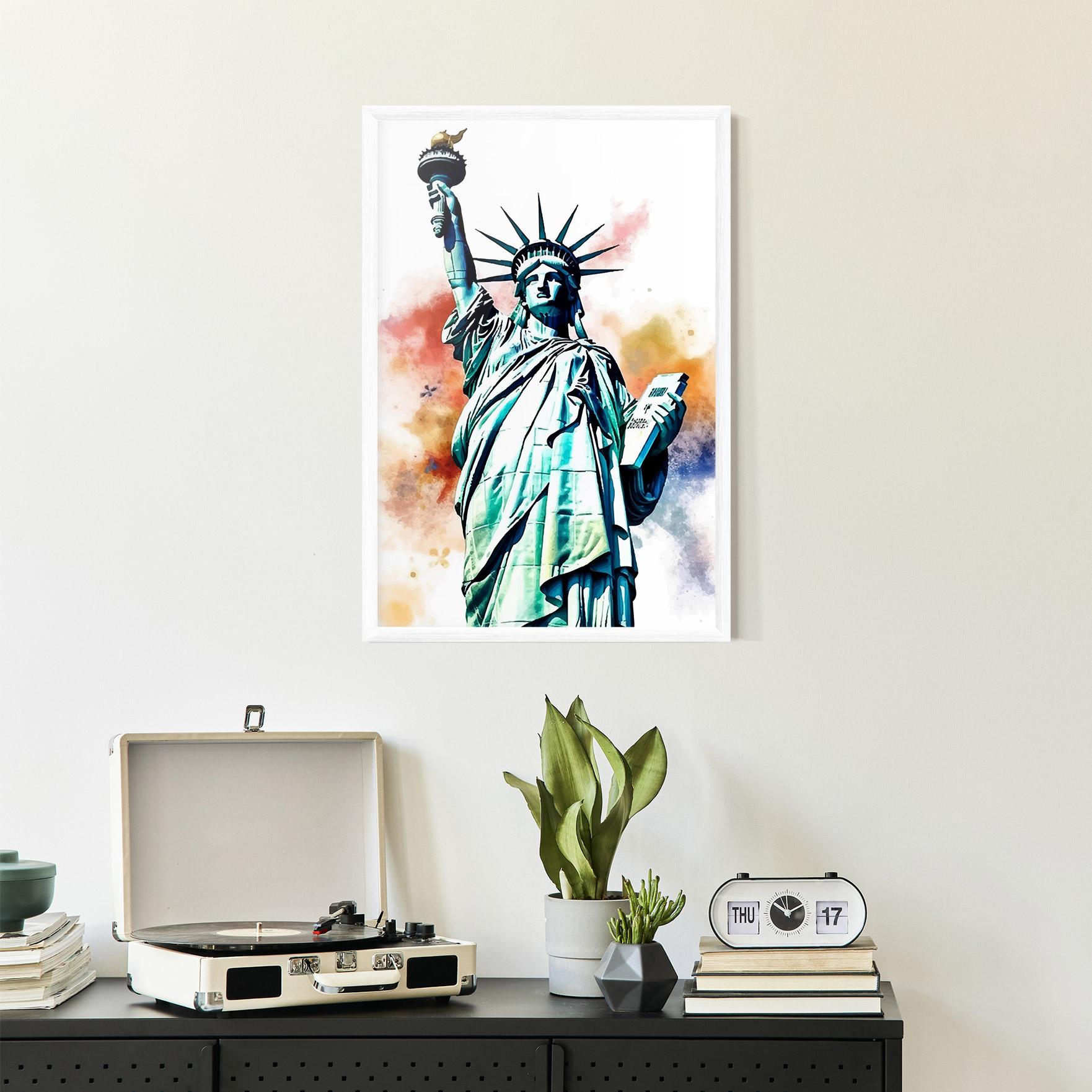 Рамкиран постер Liberty Art mockup 2