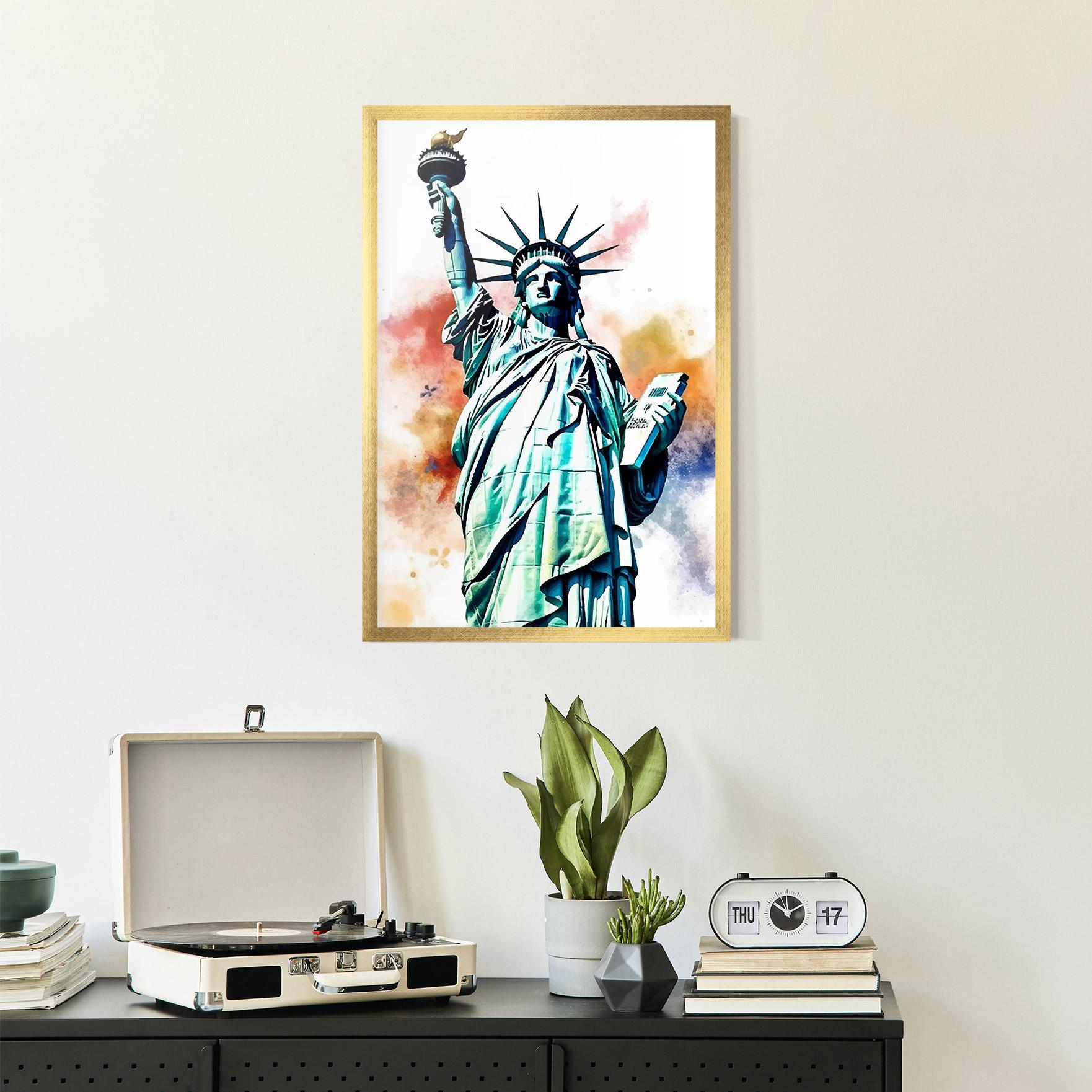 Рамкиран постер Liberty Art mockup 2