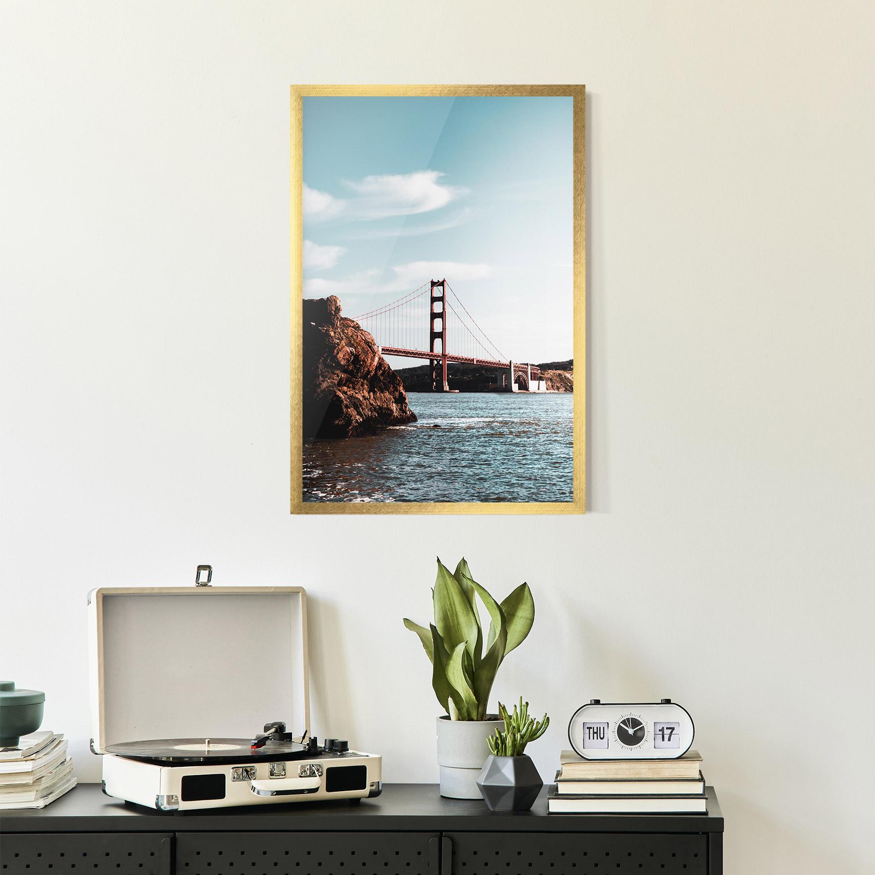 Рамкиран постер Water Red Bridge mockup 2