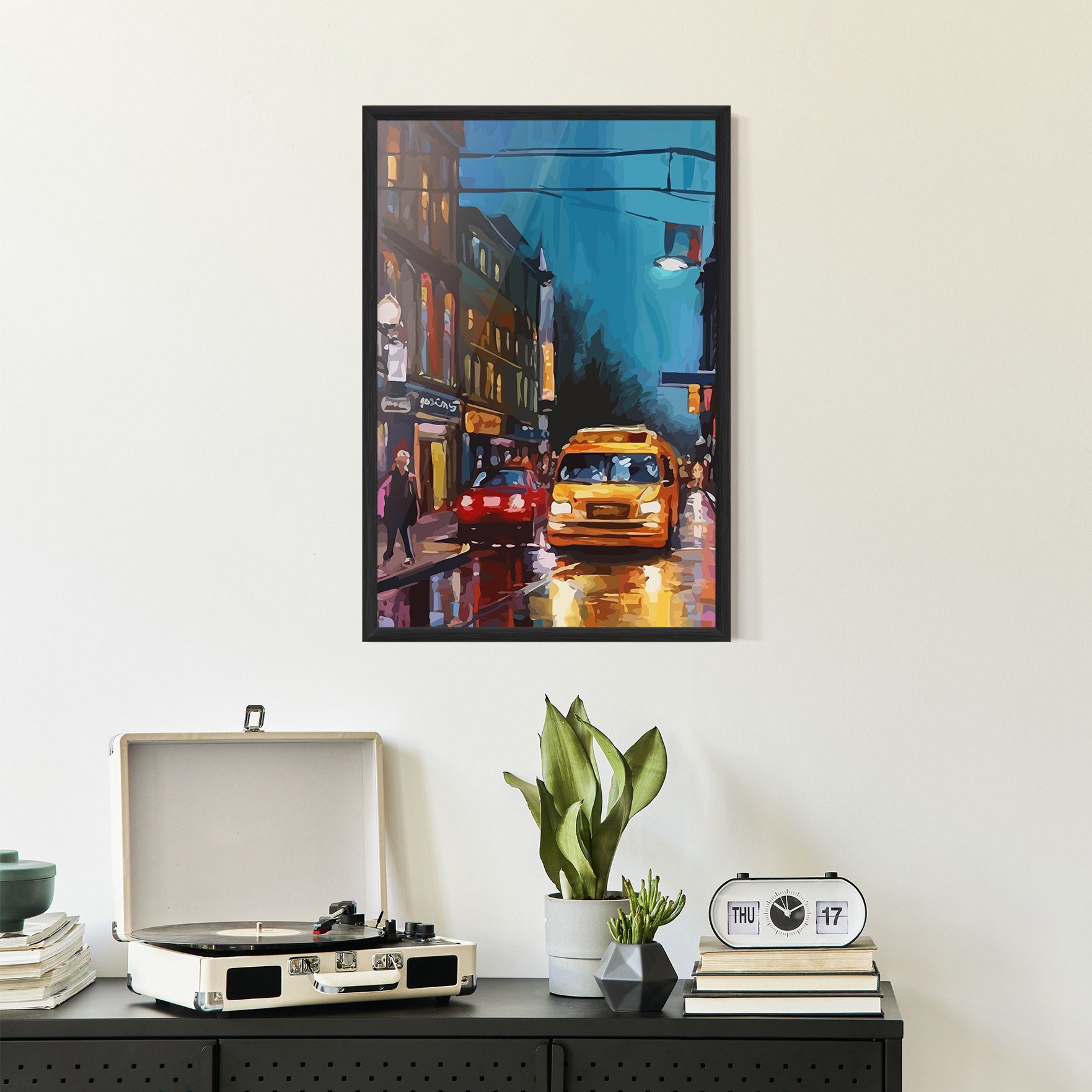 Yellow Car City mockup 2