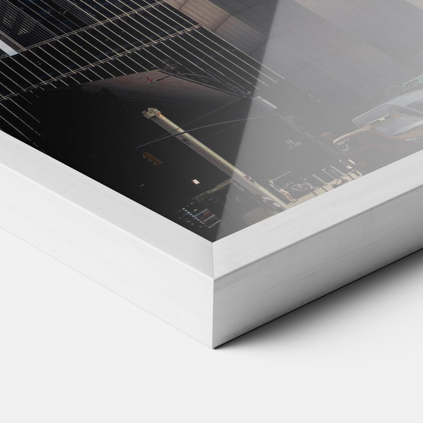 Рамкиран постер Skyline Building mockup 3