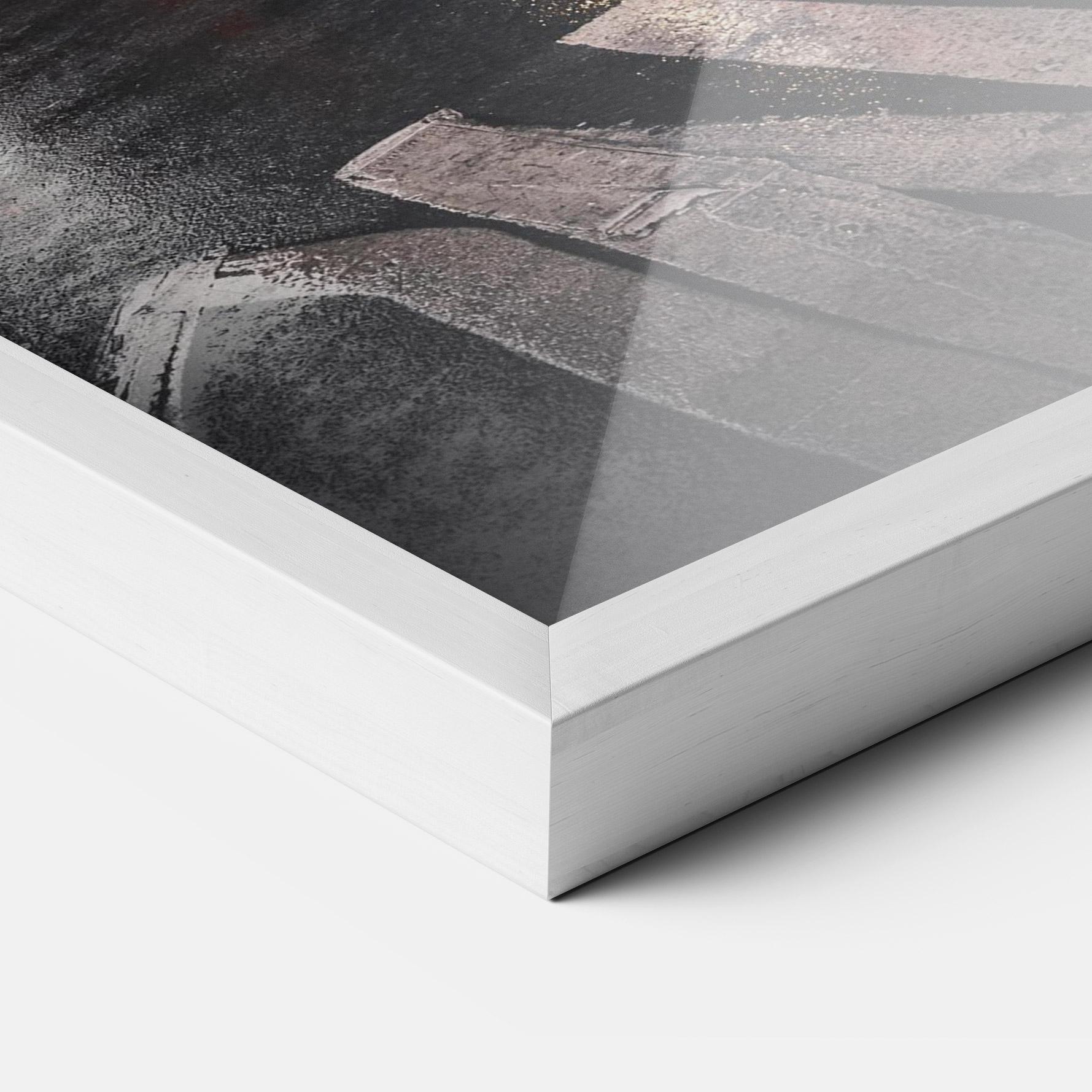 Рамкиран постер Taxi Smoke City mockup 3