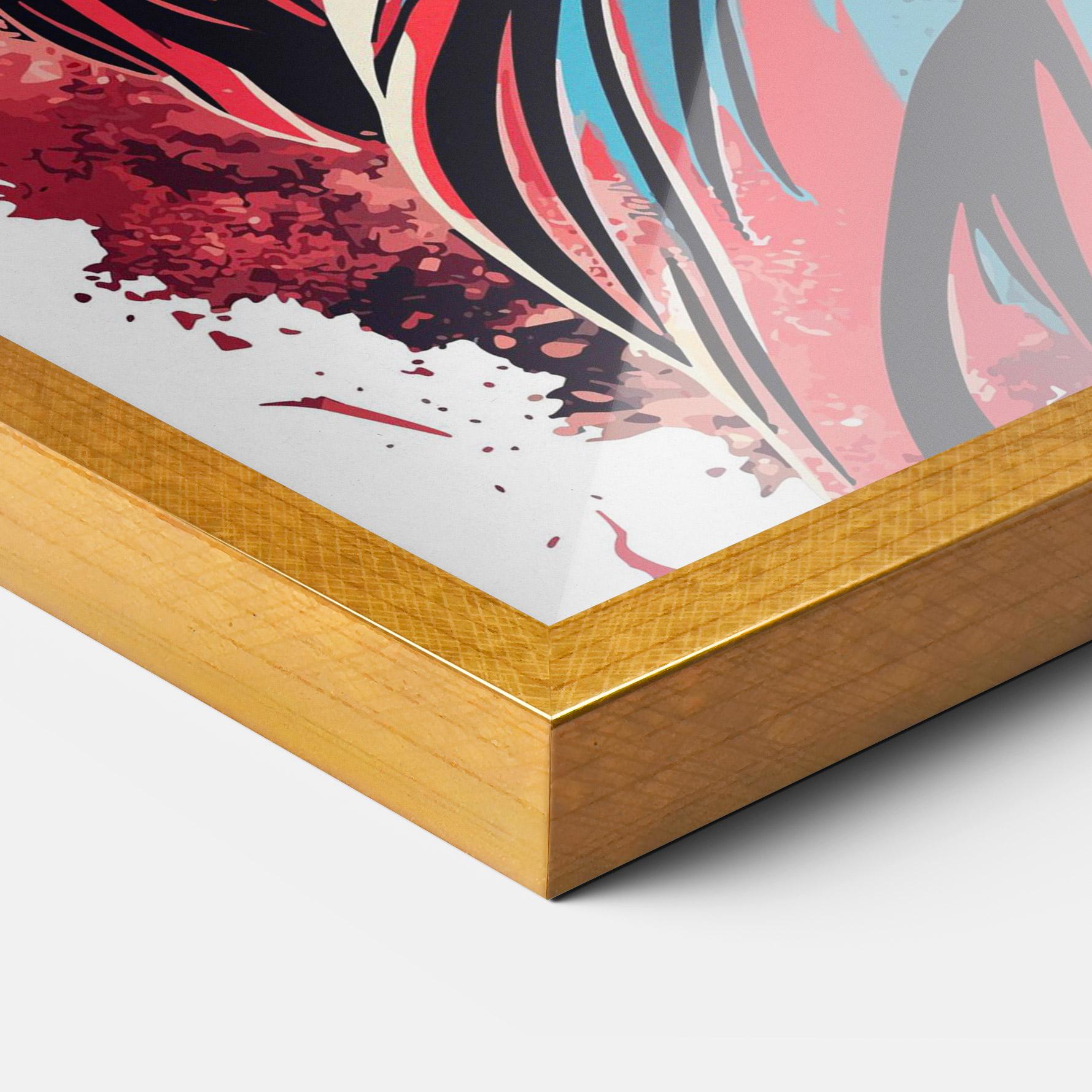 Рамкиран постер Liberty Statue Art mockup 3