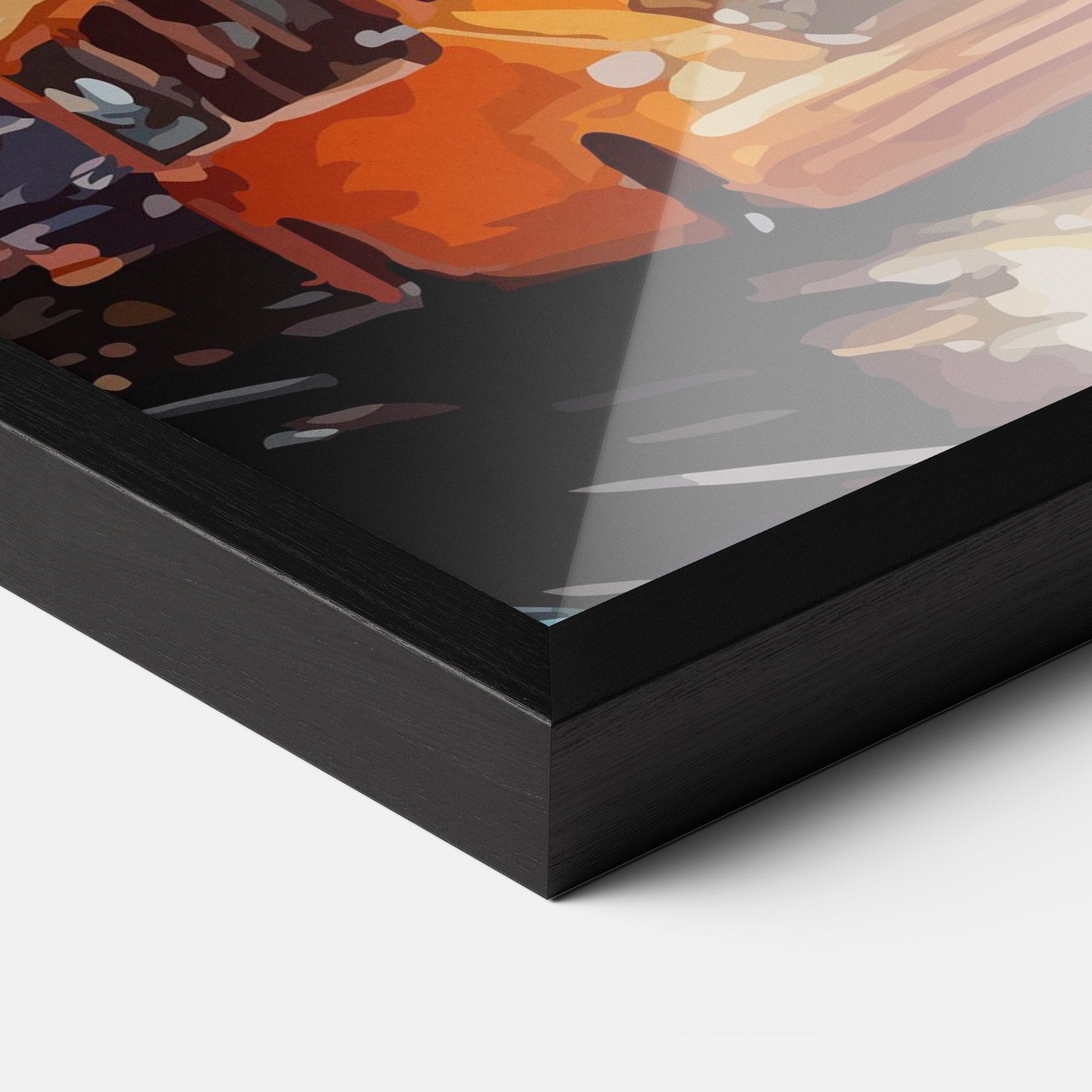 Yellow Car City Art mockup 3