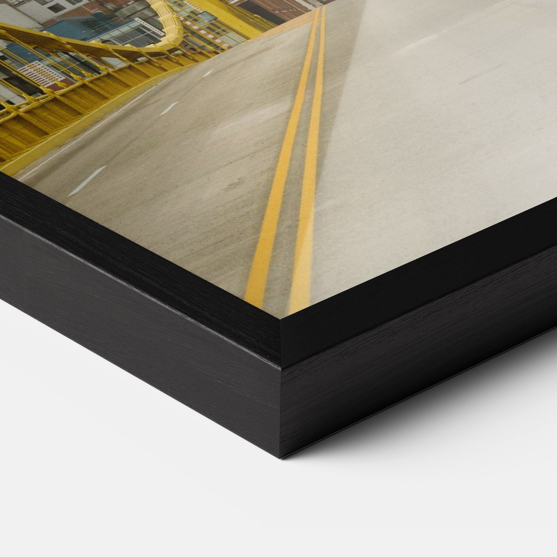 Yellow Foggy Bridge mockup 3