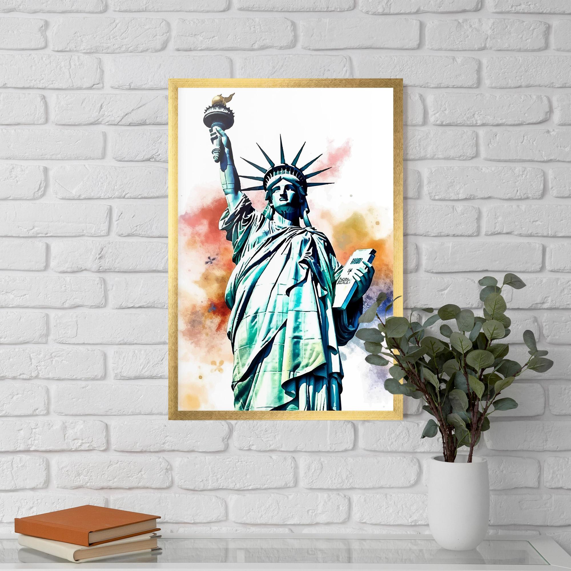 Рамкиран постер Liberty Art mockup 5