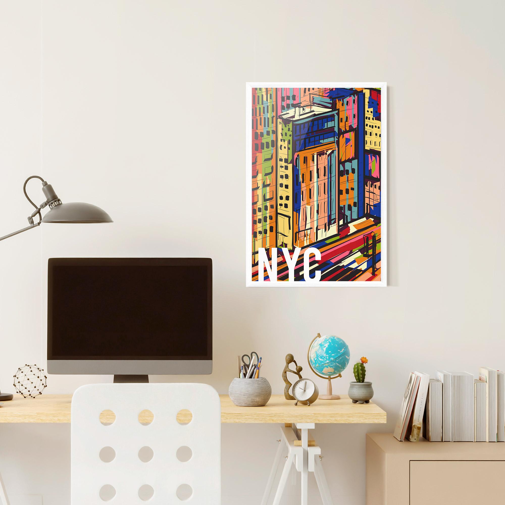 Рамкиран постер New York City Art mockup 6