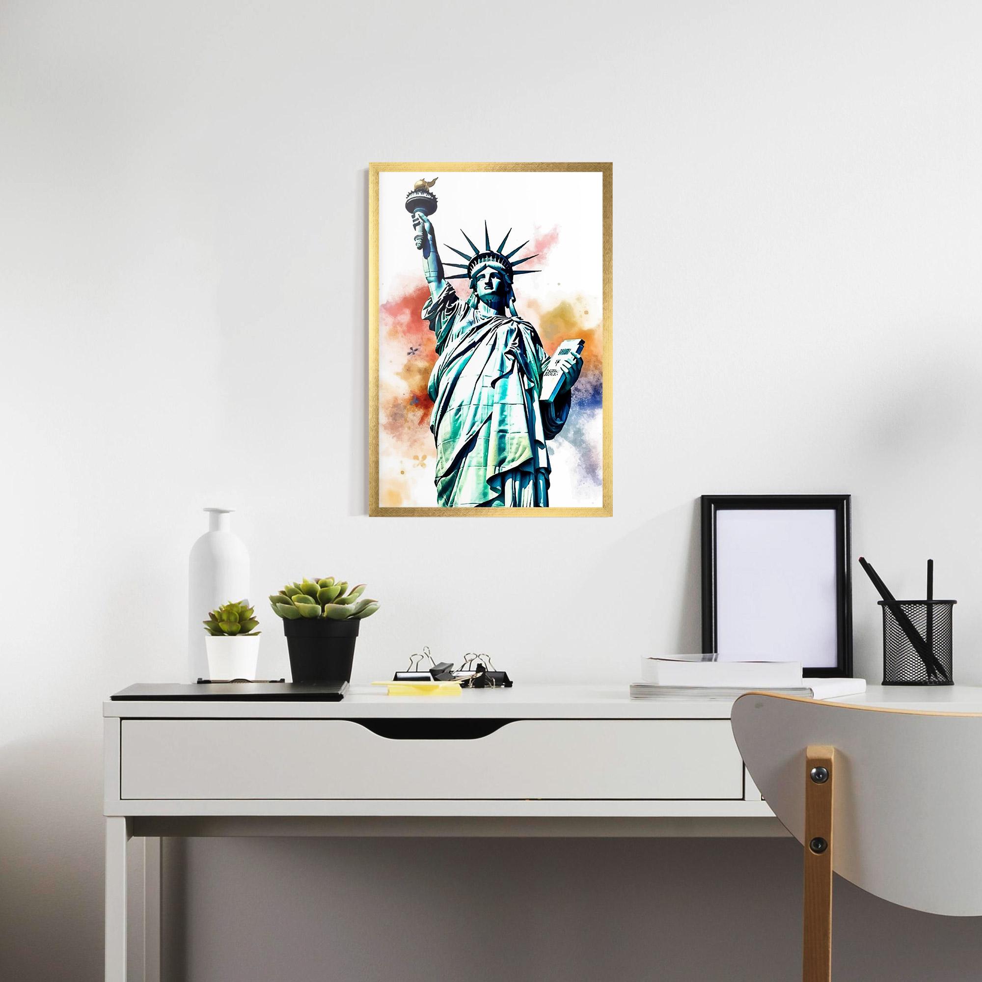 Рамкиран постер Liberty Art mockup 7