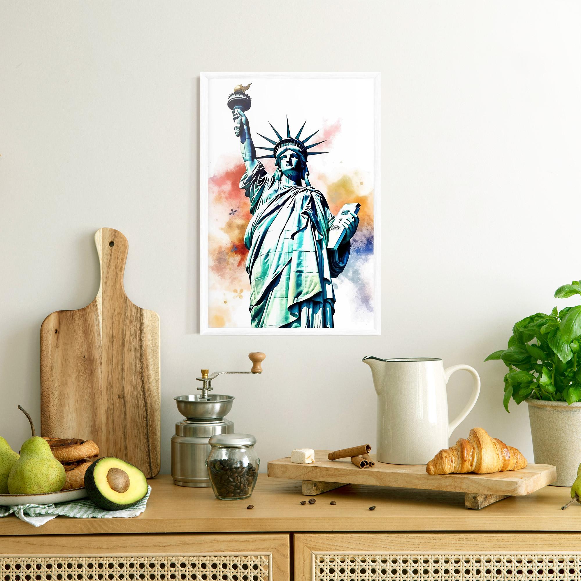 Рамкиран постер Liberty Art mockup 8