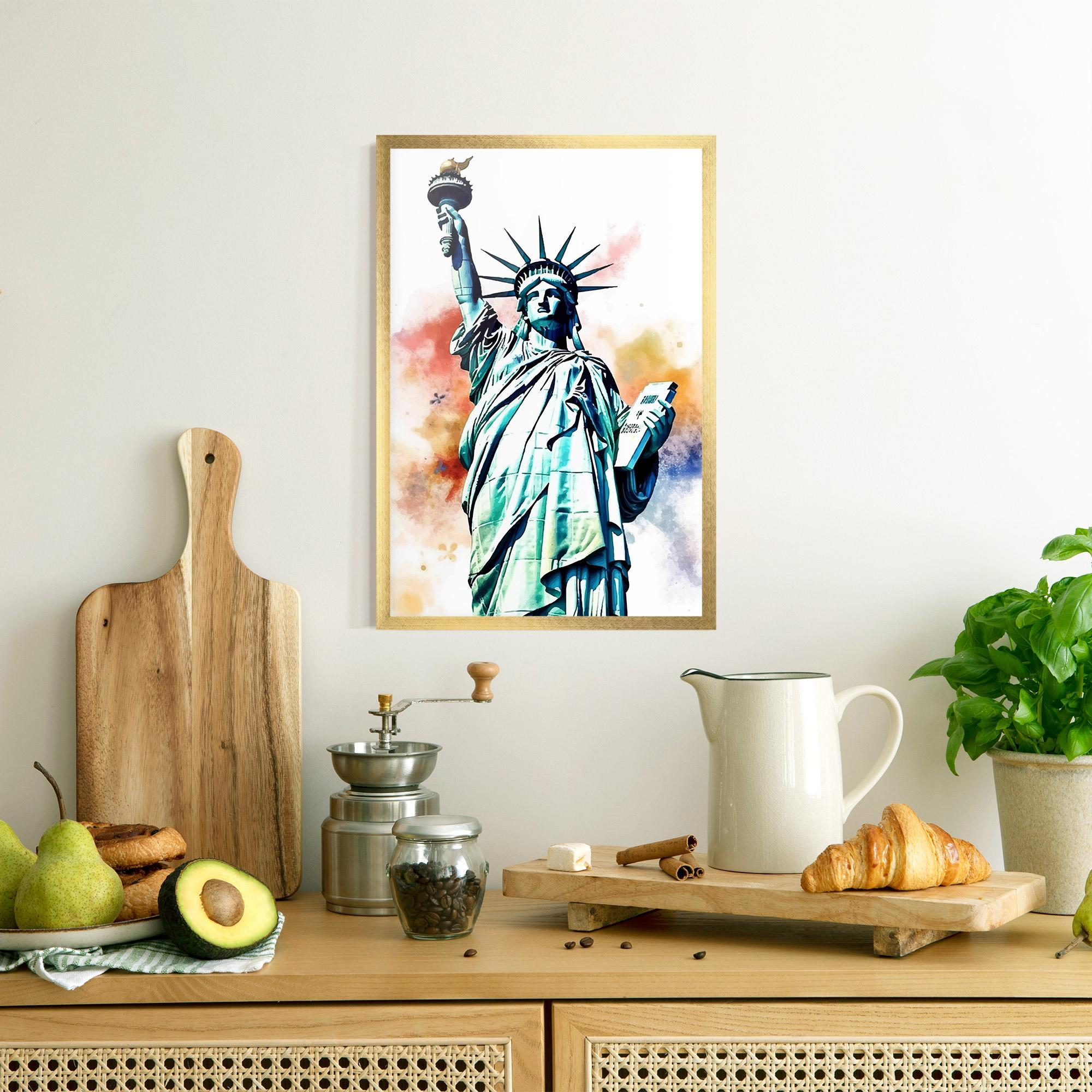 Рамкиран постер Liberty Art mockup 8