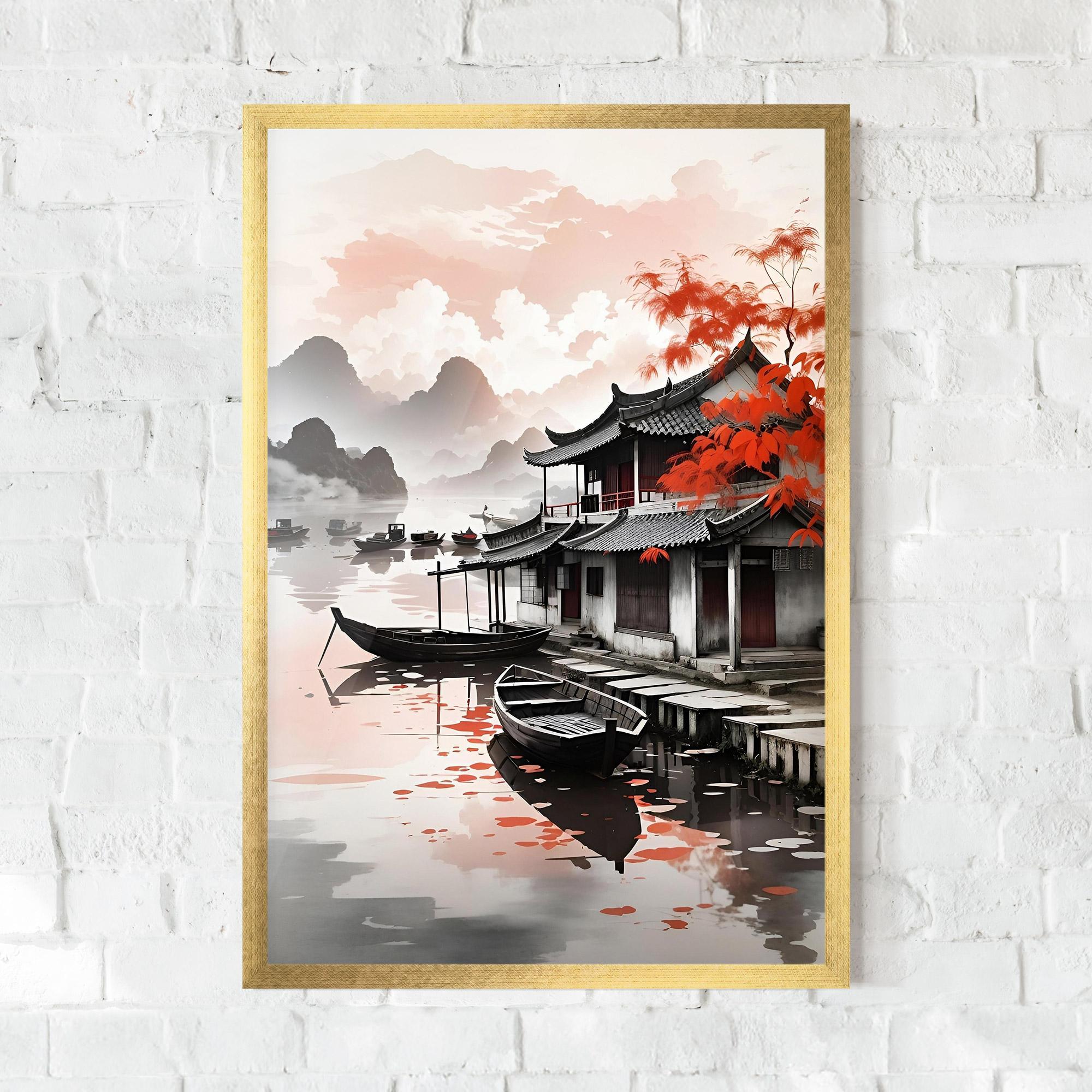 Рамкиран постер Architecture Reflections mockup 0